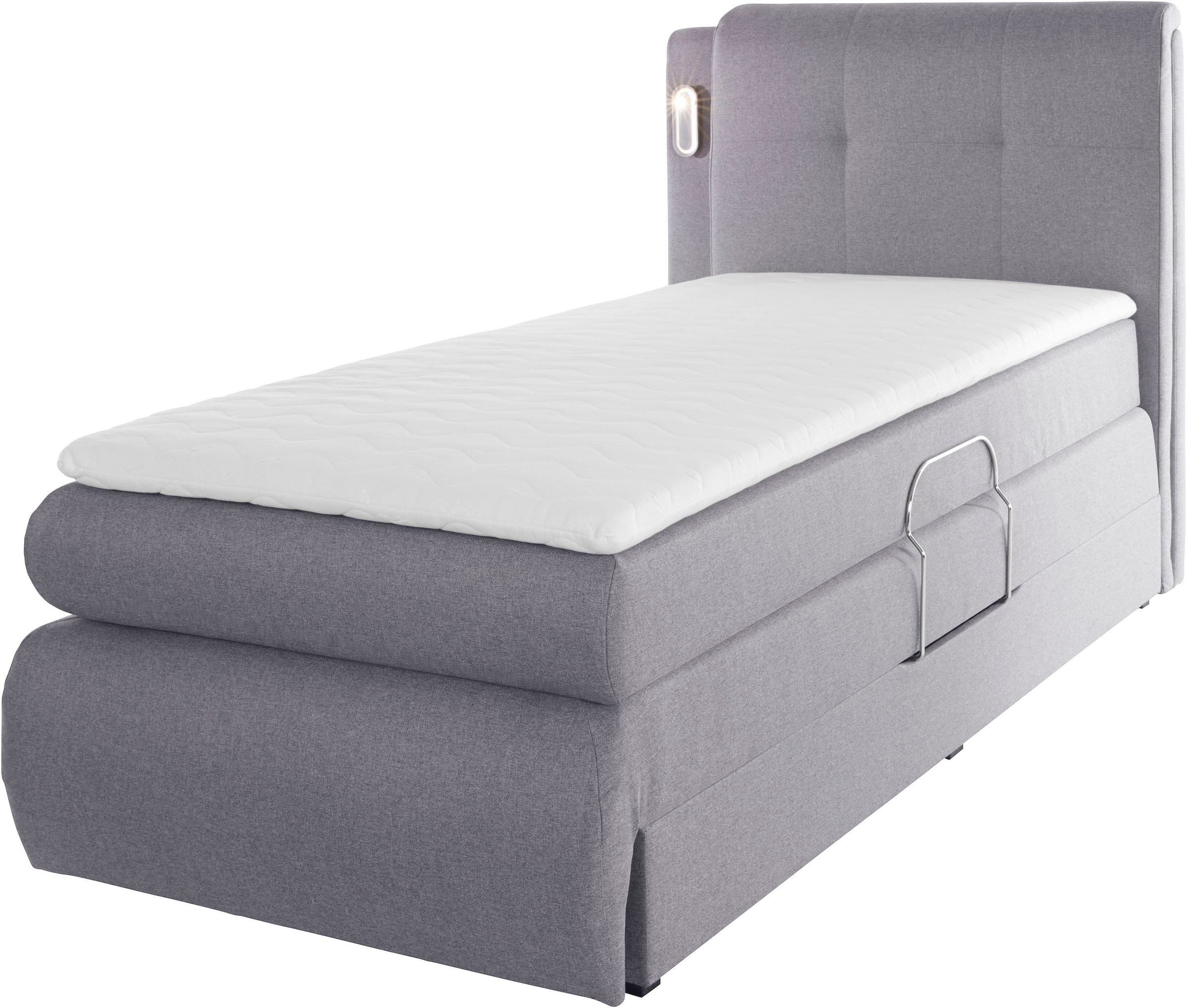 3. Bild von COLLECTION AB Boxspringbett »Borna«, inklusive Bettkasten, LED-Beleuchtung und Topper