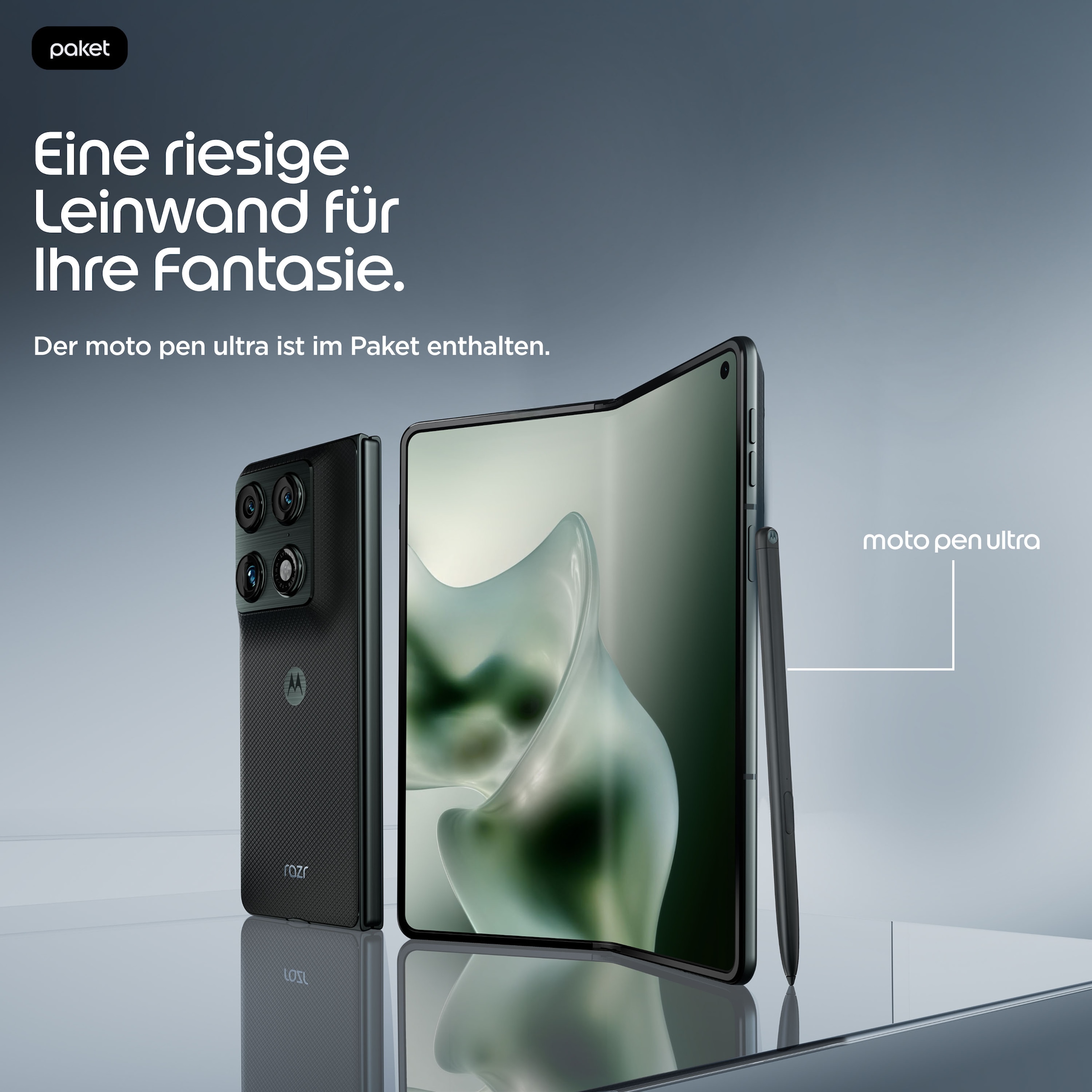 Motorola Smartphone »razr fold« PANTONE® Blackened Blue