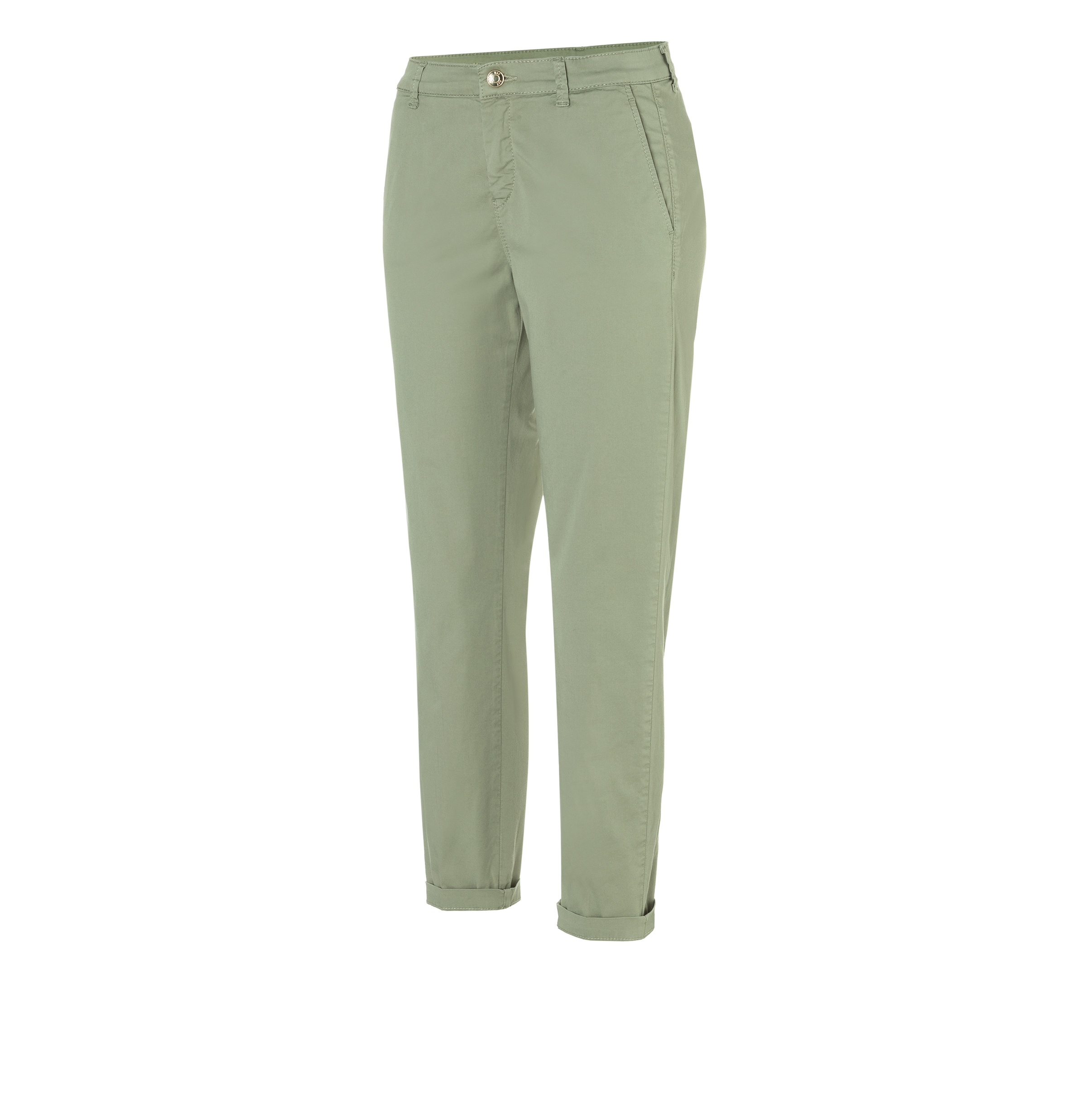 MAC Chinohose »CHINO turn up«, mit dezentem Glanz, elegant und sportiv zugleich