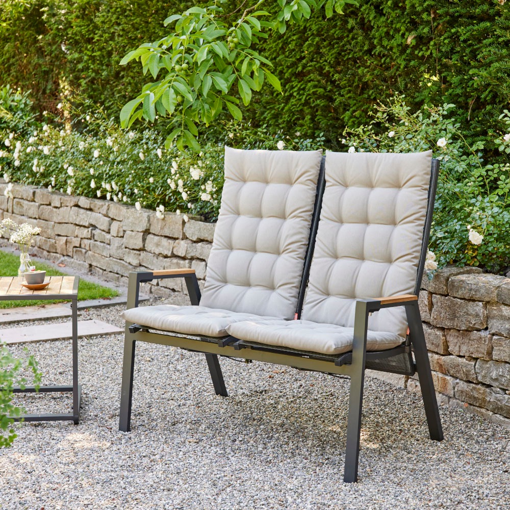 Siena Garden Sesselauflage »ATRIA, 123 cm, TOPSELLER!« Dessin Uni, 100% recyceltem Polyester, in verschiedenen Farben