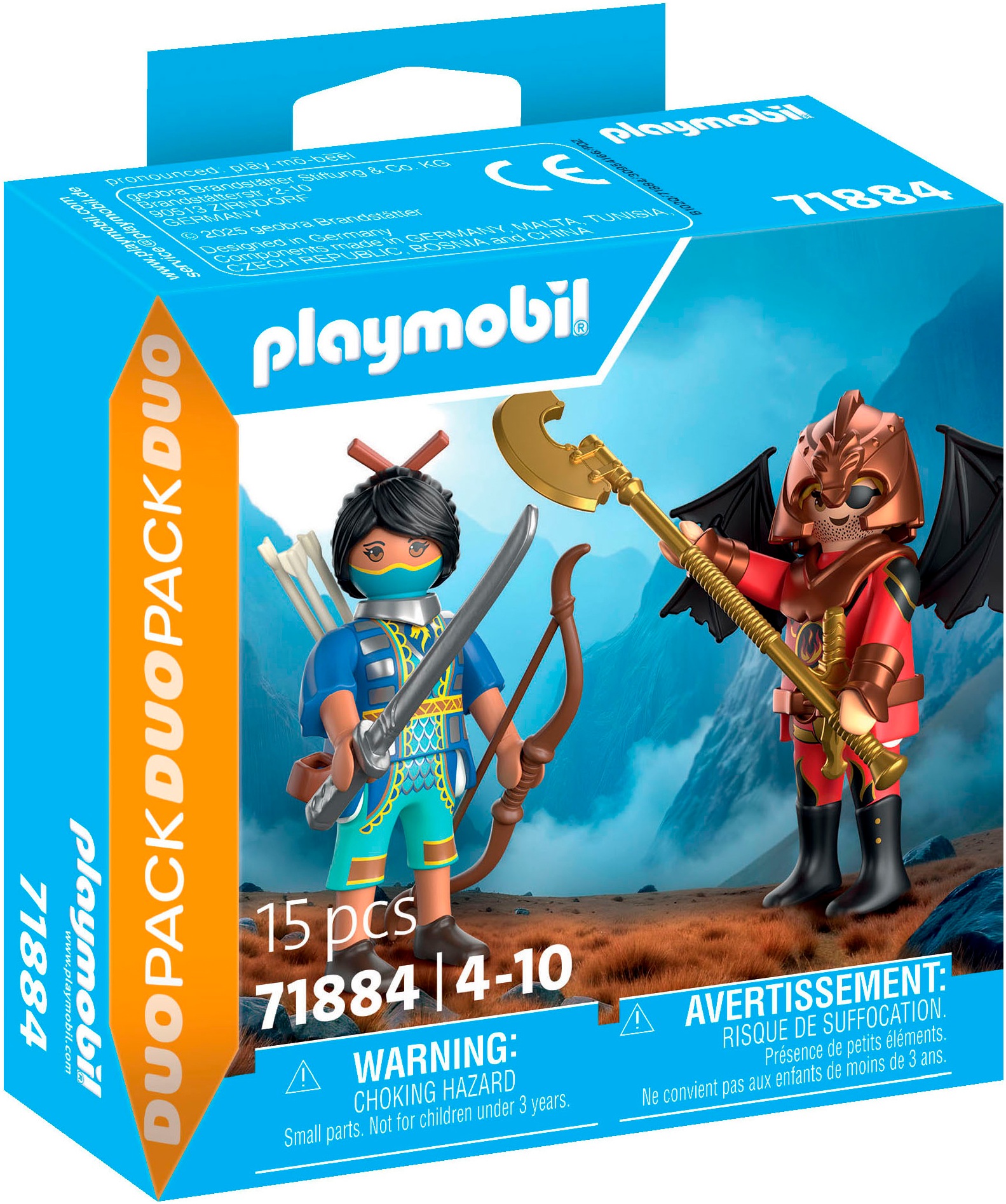 Playmobil® Konstruktions-Spielset »Novelmore vs. Burnham Duell (71884), Duo Pack«, (15 St.), Made in Europe