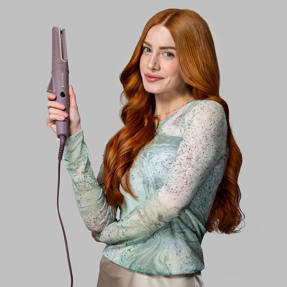 Remington Lockenstab »AIRviveRotierender Lockenstab (CI8930)« Keramik-Beschichtung rotierend, Ionic Air, Anti-Frizz-Mikrowirkstoffe, 160-210°