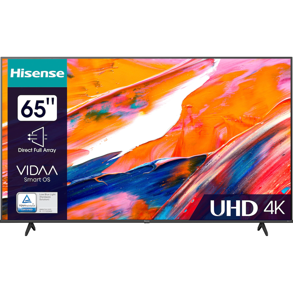 Hisense LED-Fernseher »65E61KT«, 164 cm/65 Zoll, 4K Ultra HD, Smart-TV, Smart-TV, Dolby Vision, Triple Tuner DVB-C/S/S2/T/T2