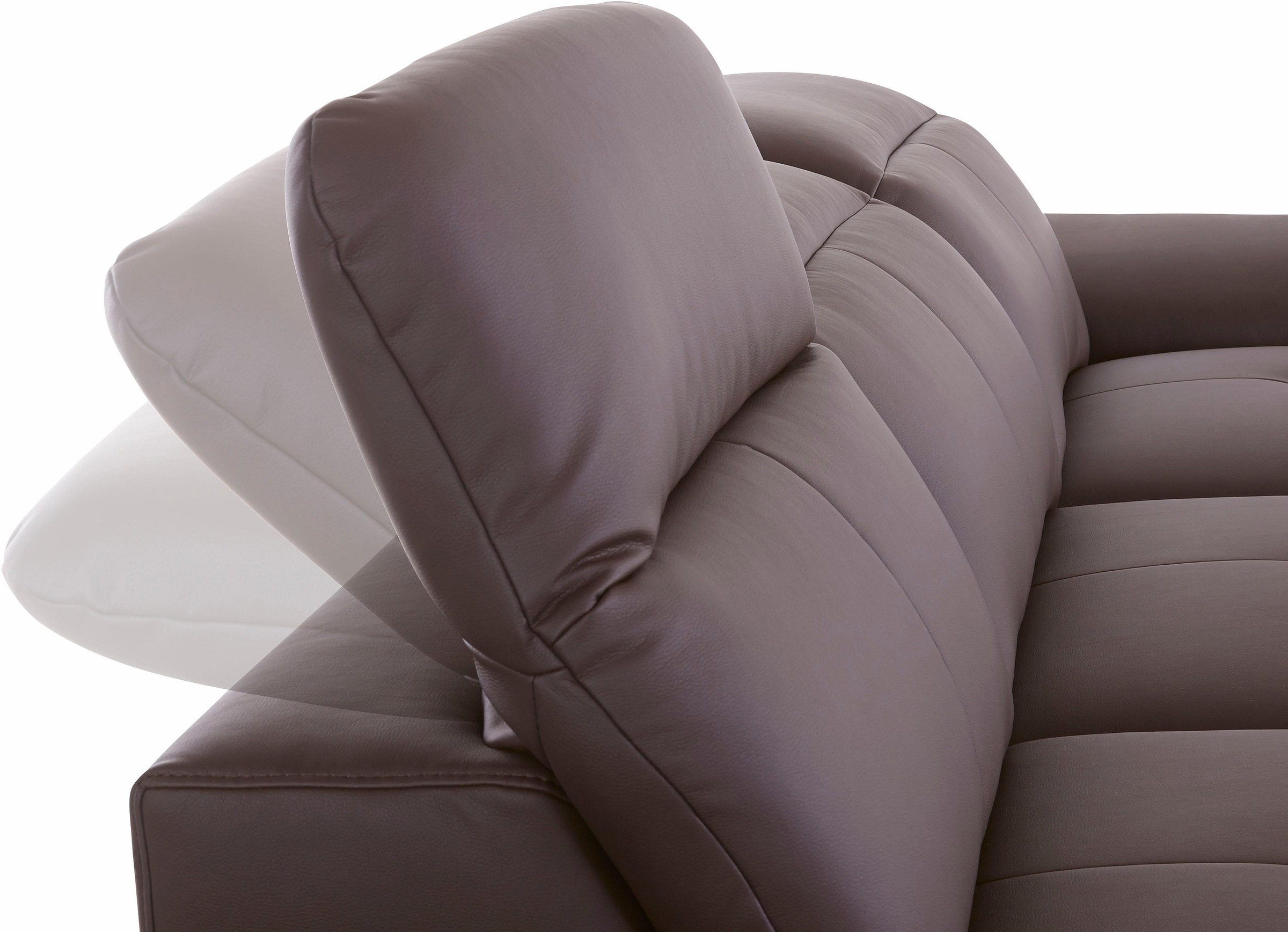 exxpo - sofa fashion Ecksofa »Mantua 2, inkl. Kopf- bzw. Rückenverstellung, bequem, L-Form«, wahlweise mit Bettfunktion und Bettkasten, tolle Verarbeitungsdetails