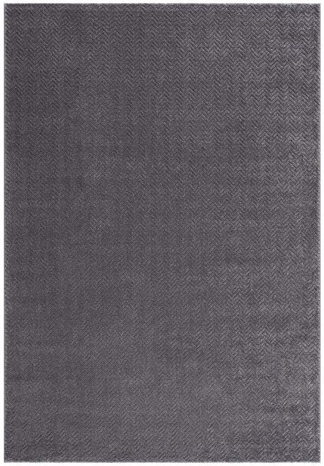 Carpet City Teppich »Friseé-Teppich FANCY805«, rechteckig, 12 mm Höhe, Läufer, Kurzflor, Einfarbig, 3D-Optik, Zickzack Look, Wohnzimmer