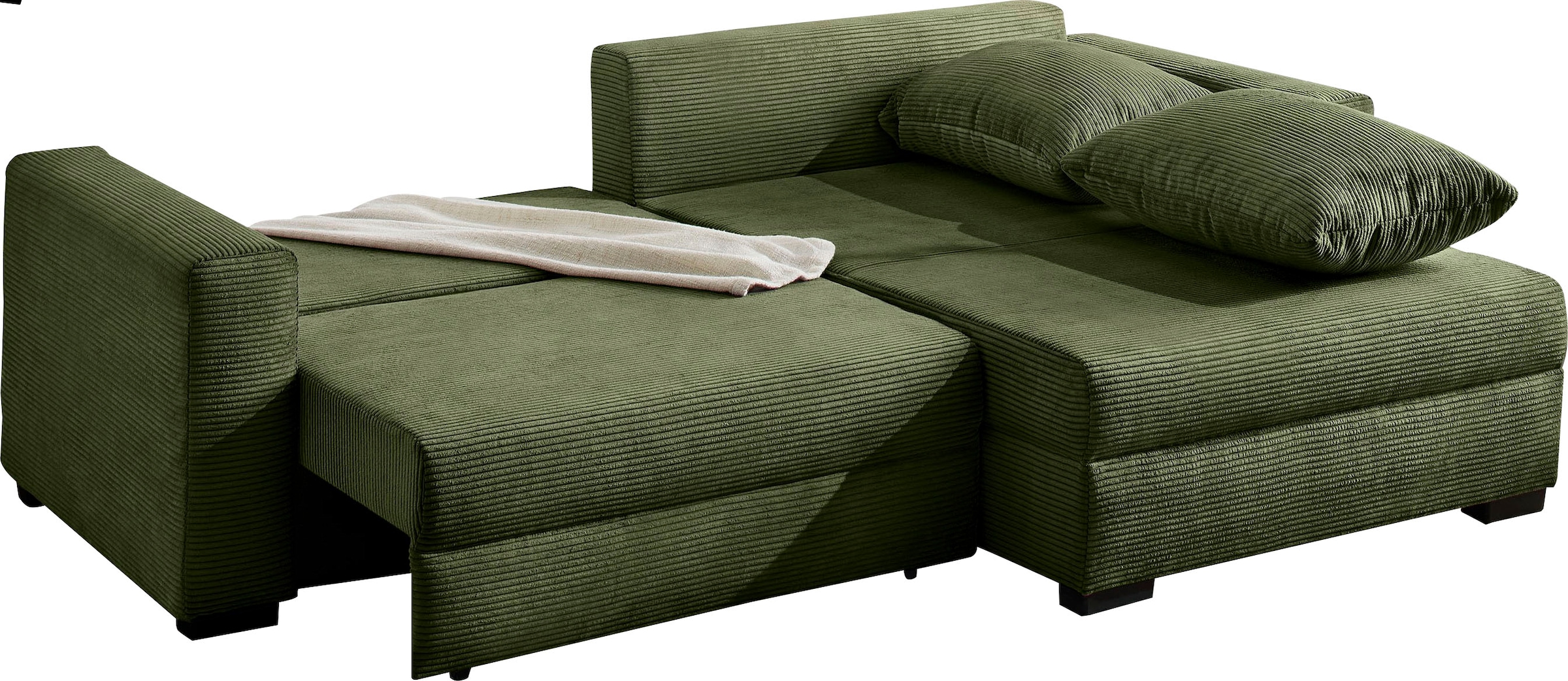 Jockenhöfer Gruppe Ecksofa »Saalbach, L-Form«, inklusive Bettfunktion,Bettkasten, L oder XL-Ottomane