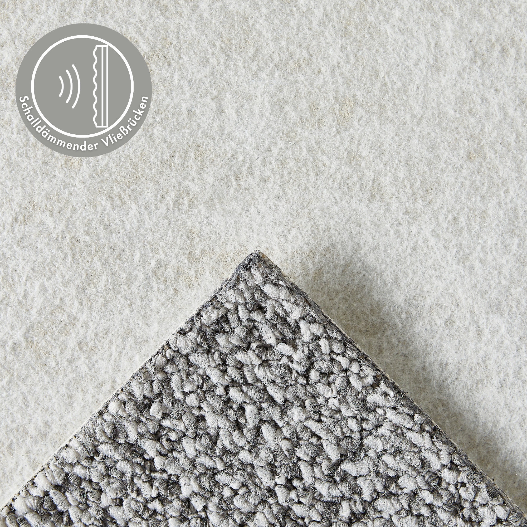 Andiamo Teppichboden »Miro, Schlinge, Made in Netherlands«, rechteckig, 8,5 mm Höhe, meliert, Breite 400 cm, Wohnzimmer, strapazierfähig & robust