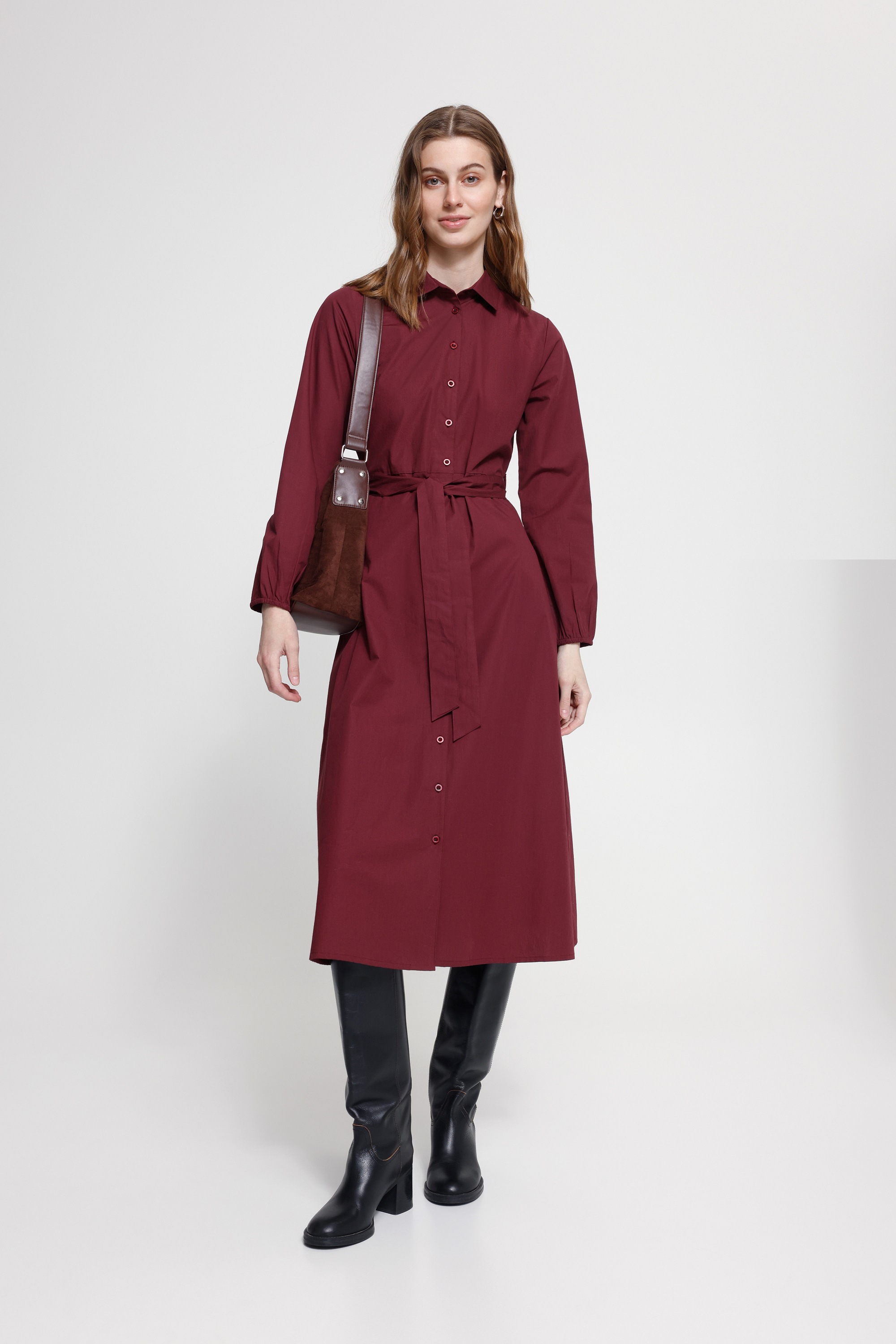 Ichi Midikleid »Damen Kleid IHFANTY«