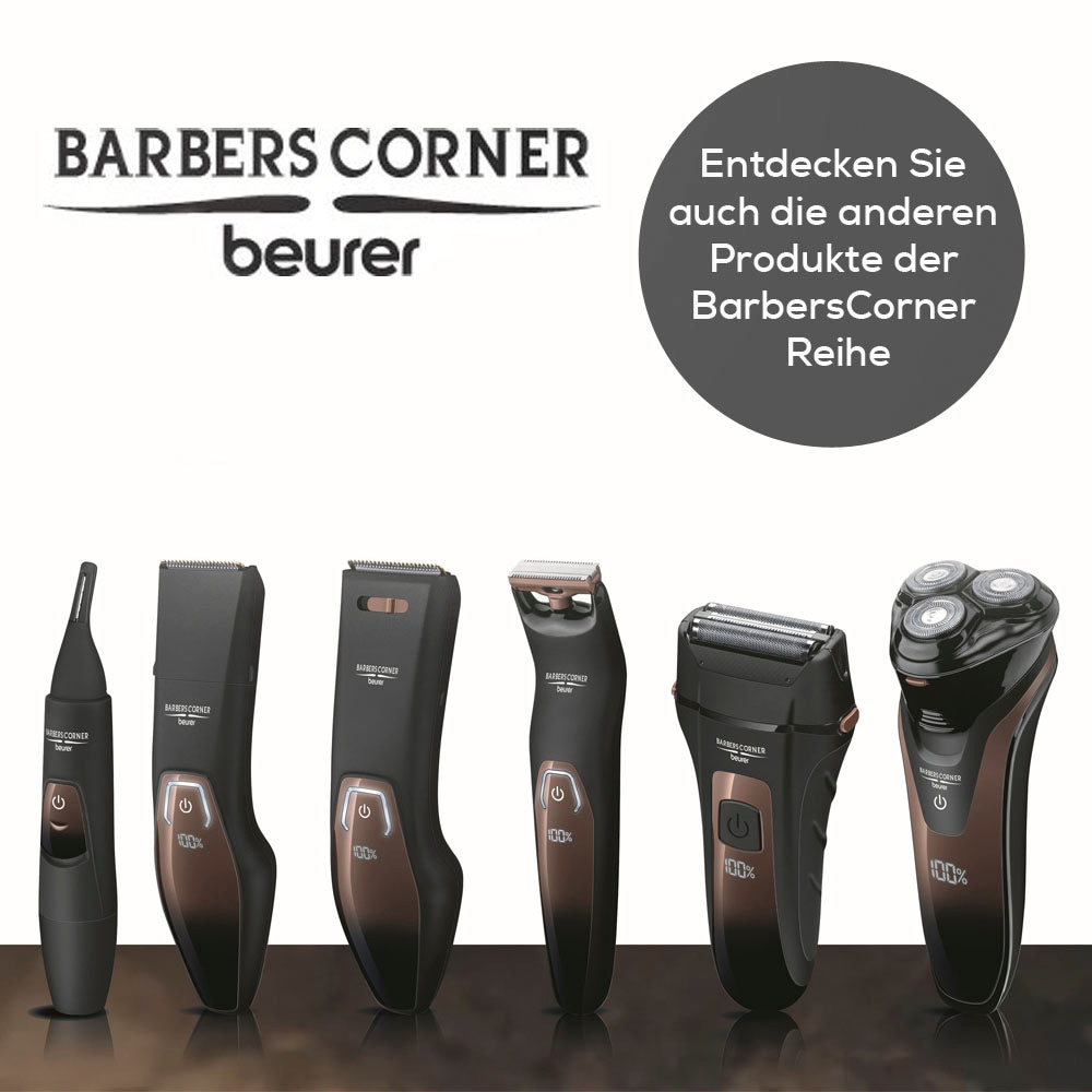 BEURER Haarschneider »BarbersCorner HR 5000«, 2 Aufsätze, Gerät wasserfest (IPX6)