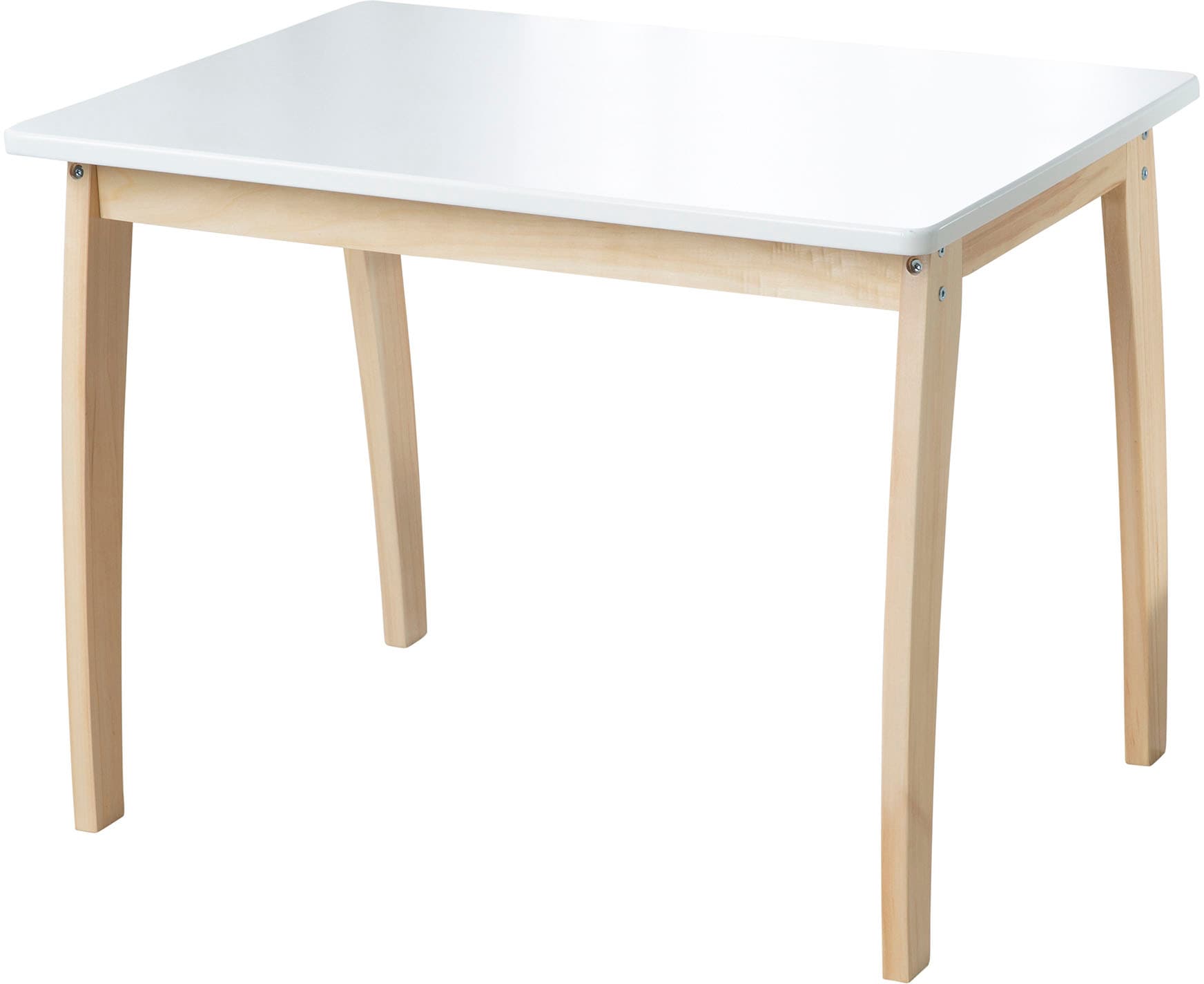 Kindertisch »mit farbig lackierter Tischplatte, weiß«