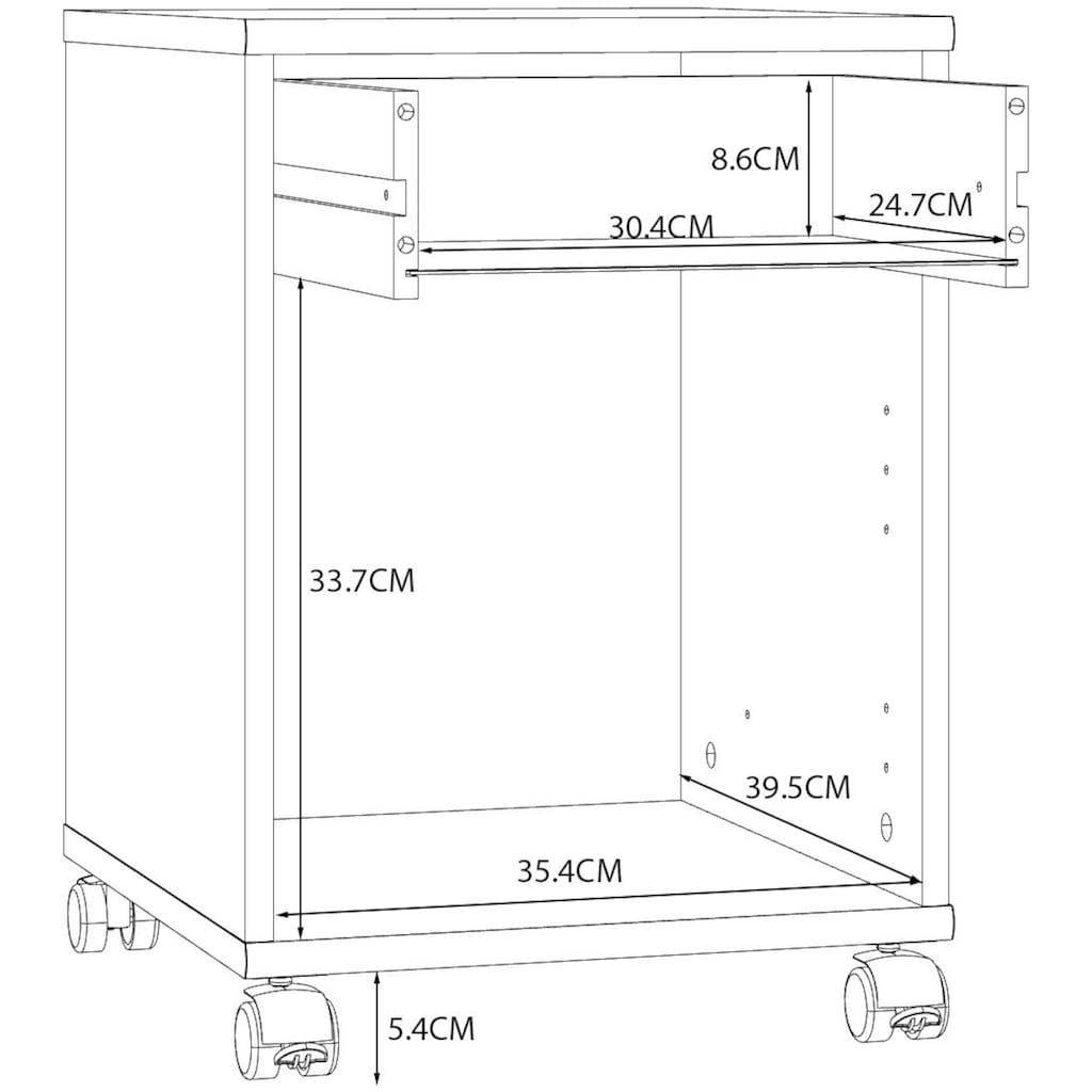 FORTE Rollcontainer »Tempra«