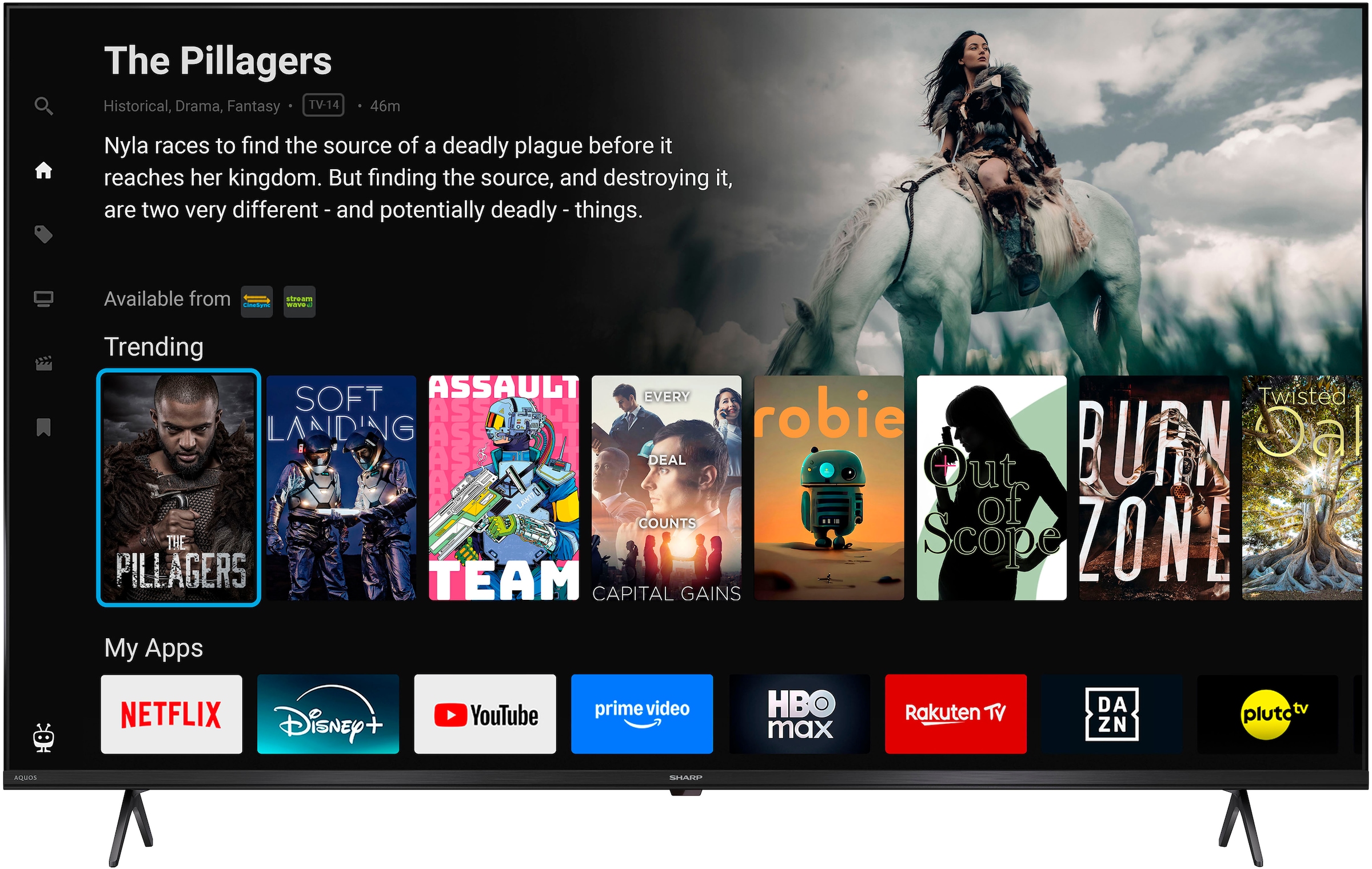 Sharp QLED-Fernseher »4T-C55JMx« 139 cm/55 ″ Smart-TV