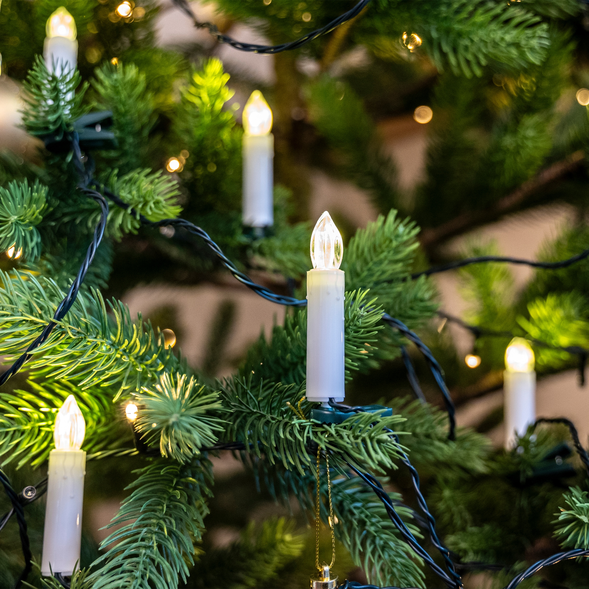 my home LED-Lichterkette »Aluro« 50 Stk.-flammig LED-Christbaumkerzen 50LEDs