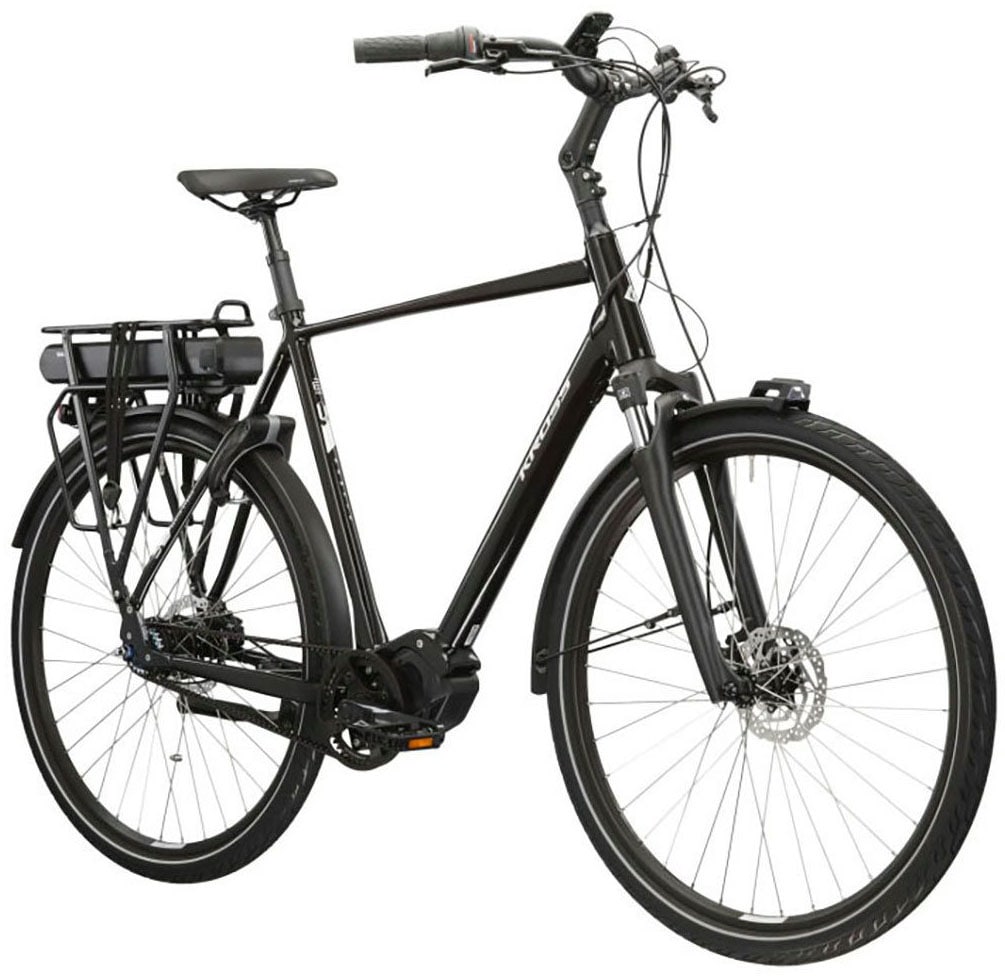 Kross »E-Citybike Sentio Hybrid 5.0 28 Zoll schwarz - Shimano Mittelmotor« 7 Gang Shimano NEXUS Schaltwerk Nabenschaltung Mittelmotor 250 W SHIMANO 36 V/250 W, Mittelmotor DU-E500