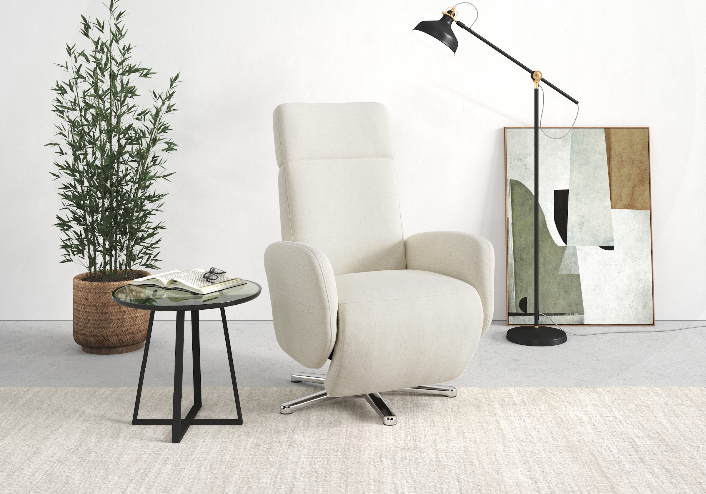 sit&more TV-Sessel »Grenoble, inkl. Kopfteilverstellung« wahlweise mit 2 Mo günstig online kaufen