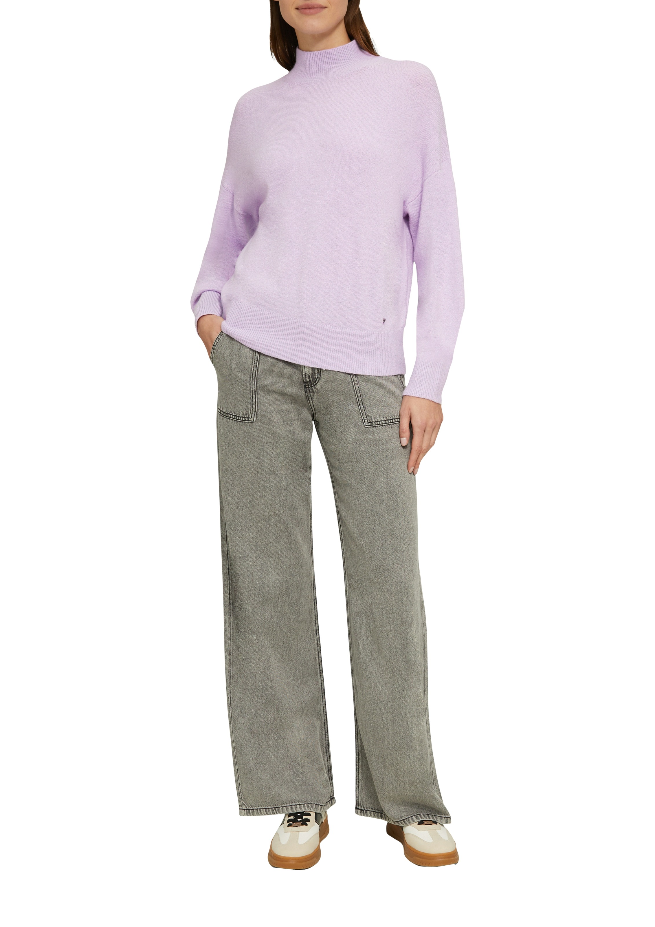 s.Oliver Strickpullover, mit Stehkragen