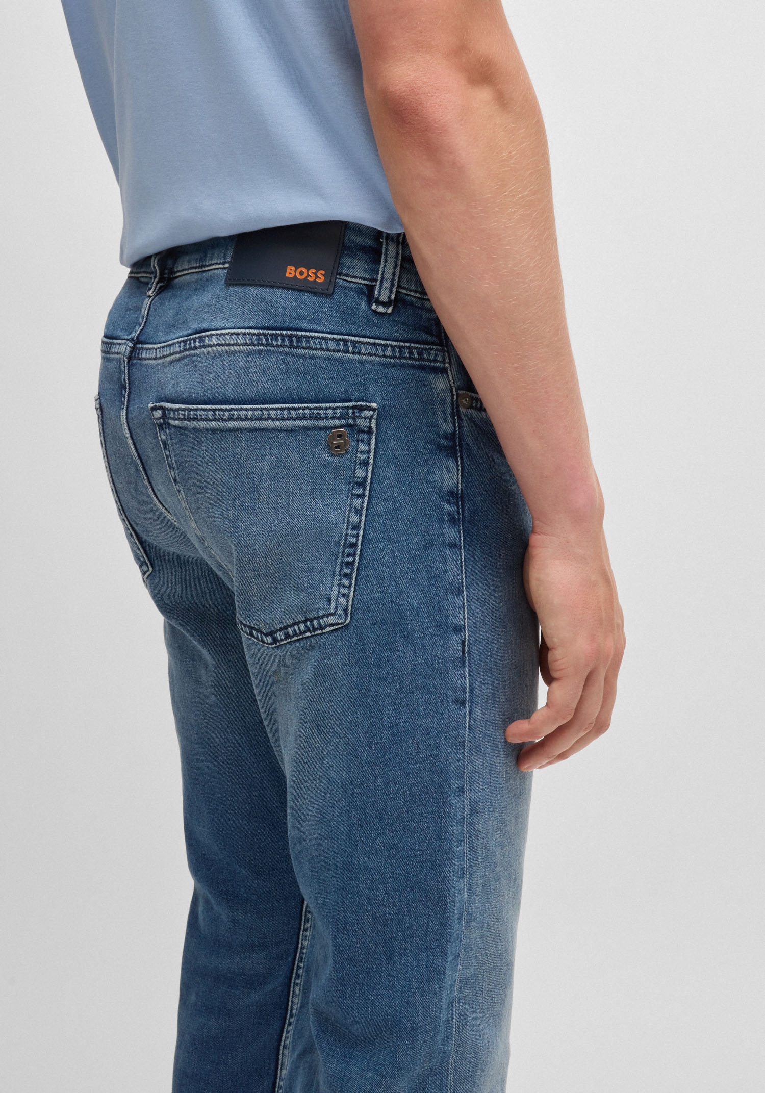 BOSS ORANGE Slim-fit-Jeans »DELAWARE BO«, mit normaler Bundhöhe