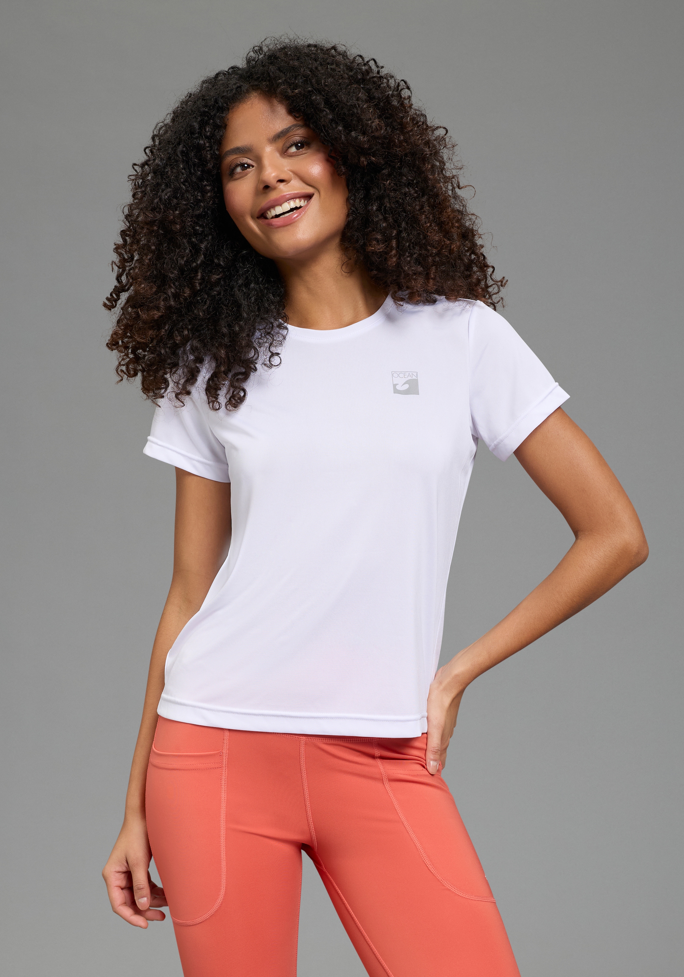 Ocean Sportswear Kurzarmshirt 3,  figurbetonte Passform, hüftlange Schnittform, Kurzarm, UV-schützend