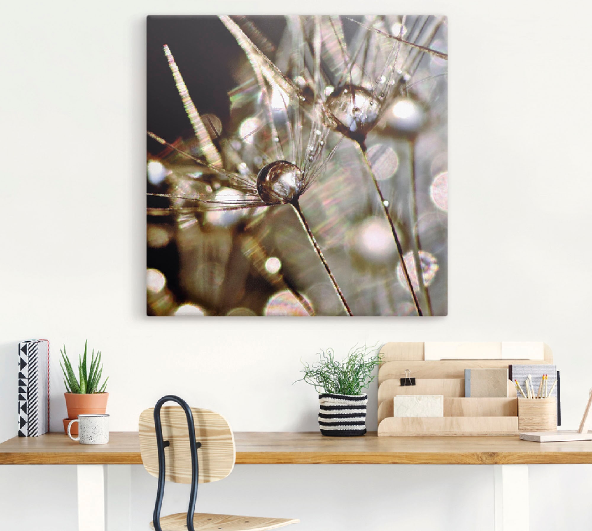 Artland Wandbild »Pusteblume abstrakt«, Blumen, (1 St.), als Leinwandbild, Poster, Wandaufkleber in verschied. Größen