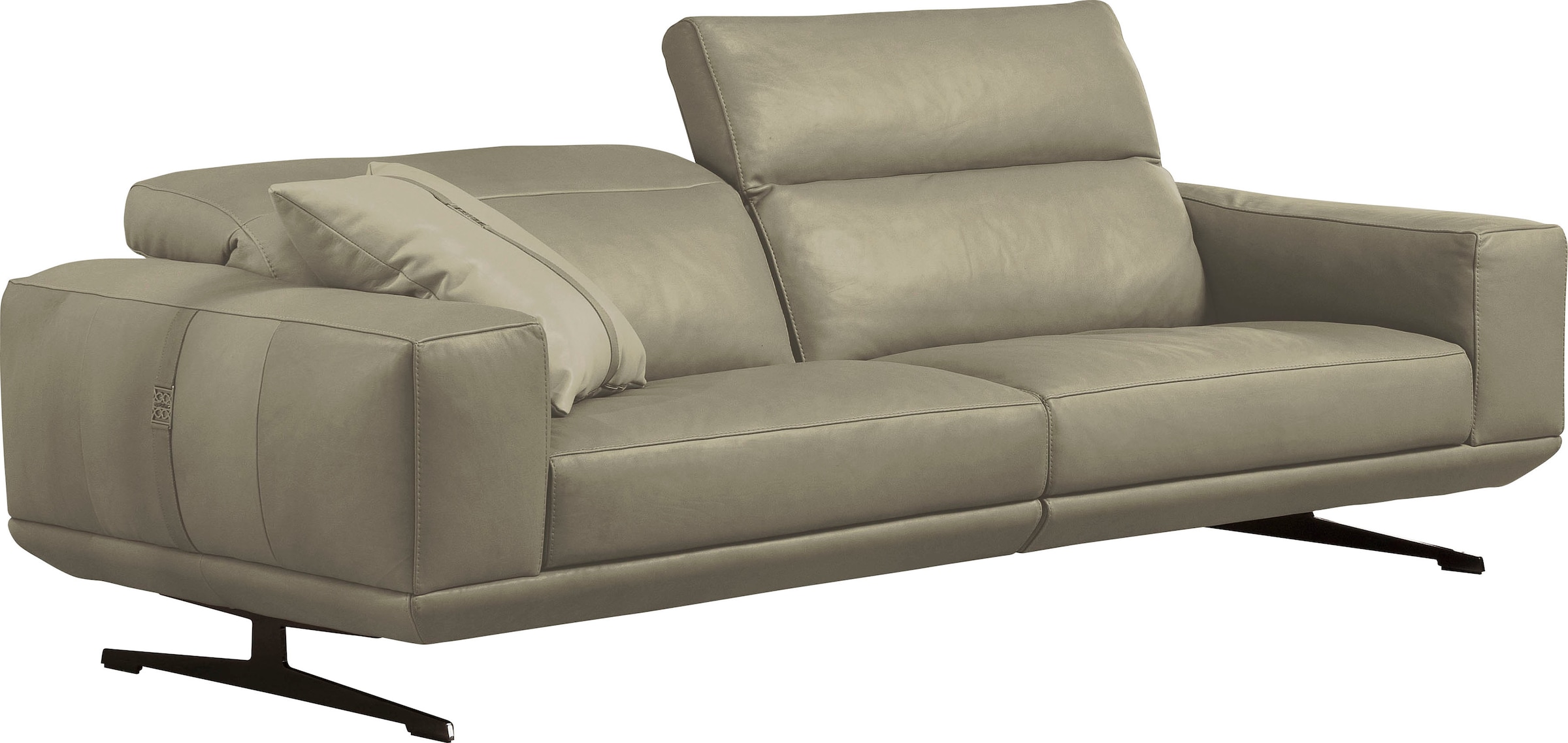 Egoitaliano 2,5-Sitzer »Gloria, super bequem und hochwertige Verarbeitung, edles Design«, beidseitig verstellbare Rückenelemente, mit Metallfüßen