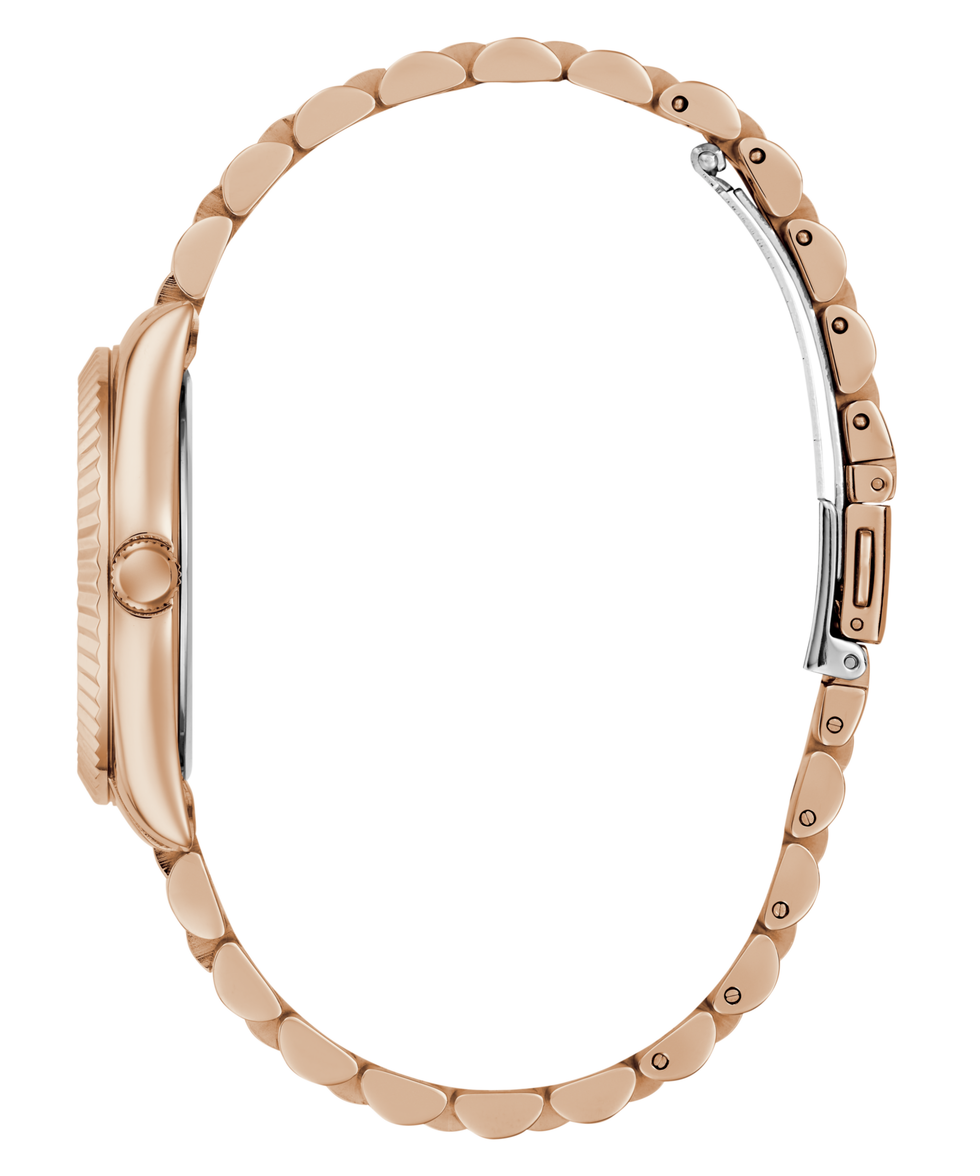 Guess Quarzuhr »JADA«, Armbanduhr, Damenuhr, Edelstahlarmband, Datum