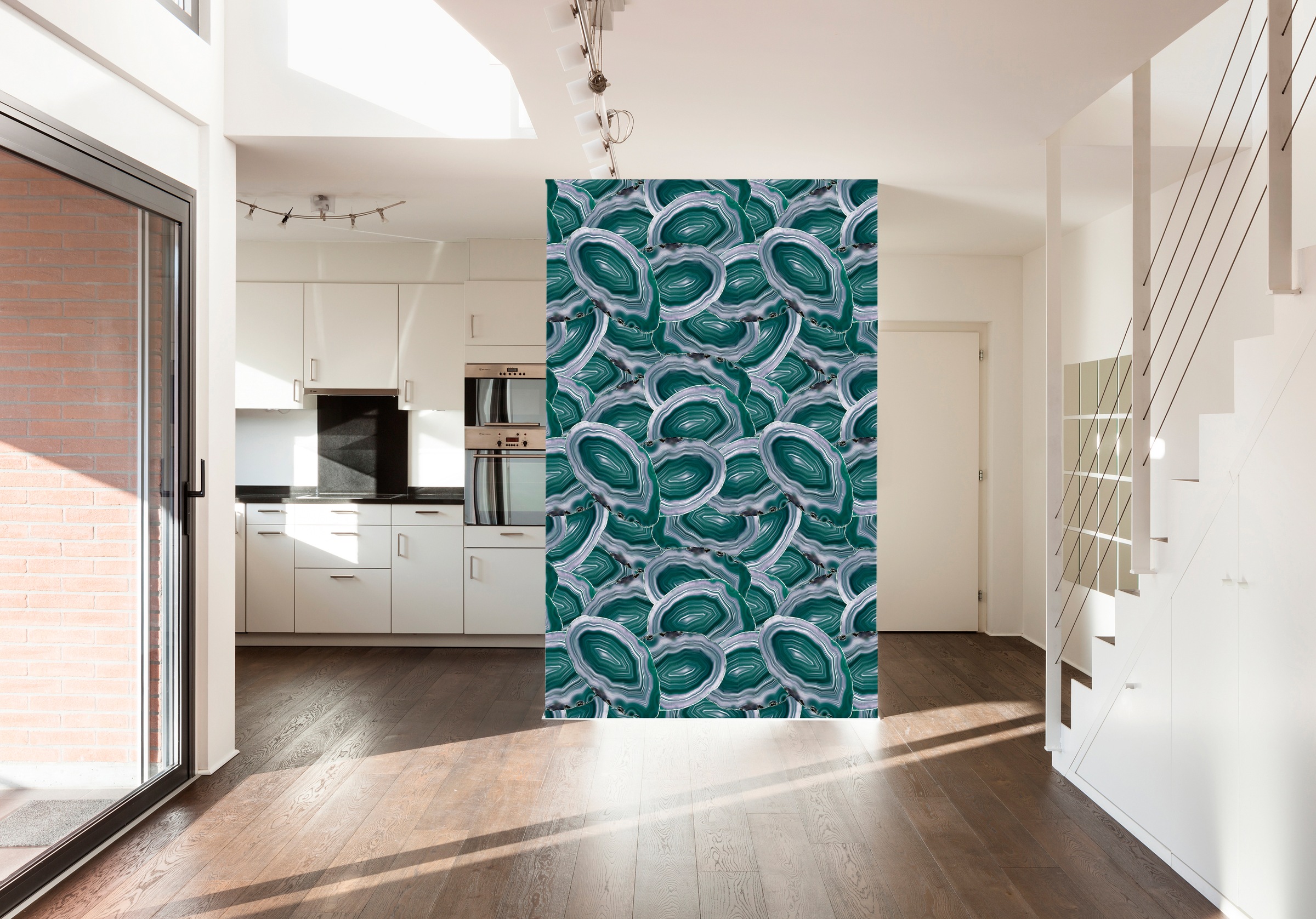 queence Vinyltapete »Afea«, Steinoptik, 90x250cm, selbstklebend, kinderleichte Anbringung, Sticker