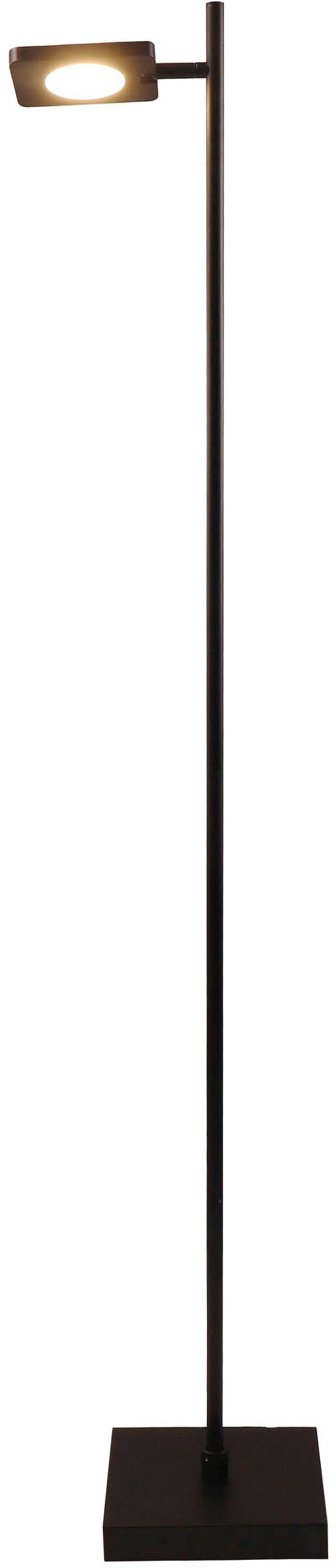 näve LED Stehlampe »Lupa«, 1 flammig, Leuchtmittel LED-Modul | LED wechselbar, Akkuleuchte, USB-C Kabel, schwarz, dimmbar(Touch), Schirm drehbar