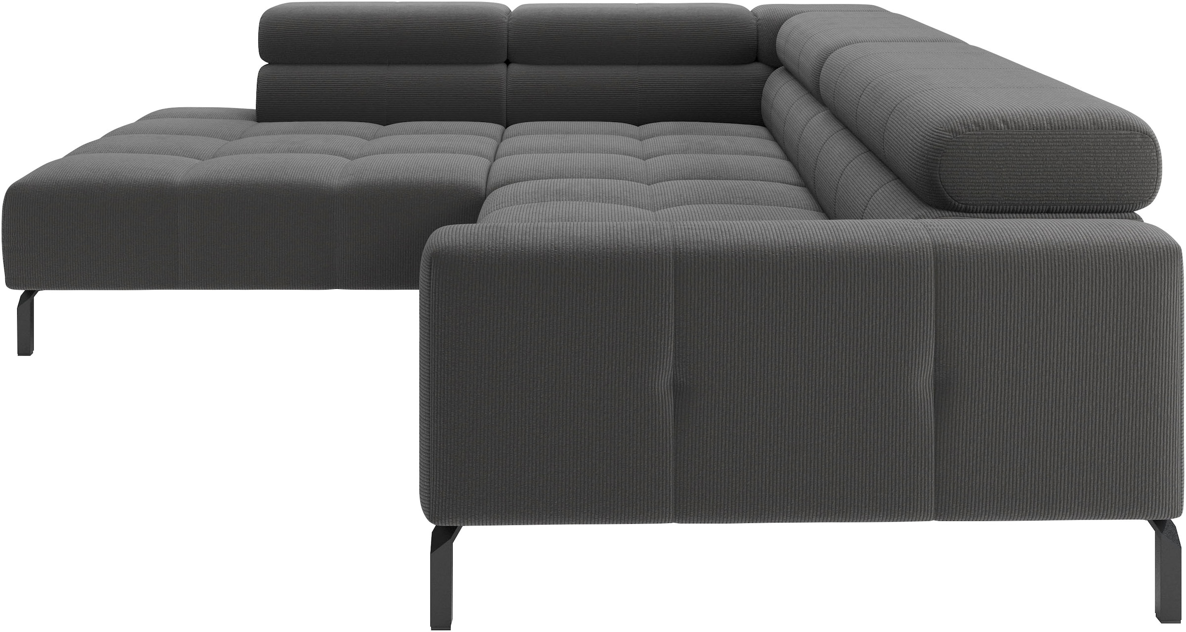 Home affaire Ecksofa »Claya, 311 cm breit, L-Form,  inkl. Kopfteilverstellung« wahlweise elektrischer Sitzvorzug
