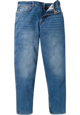 Tapered-fit-Jeans, mit BOSS Plakette am Münzfach