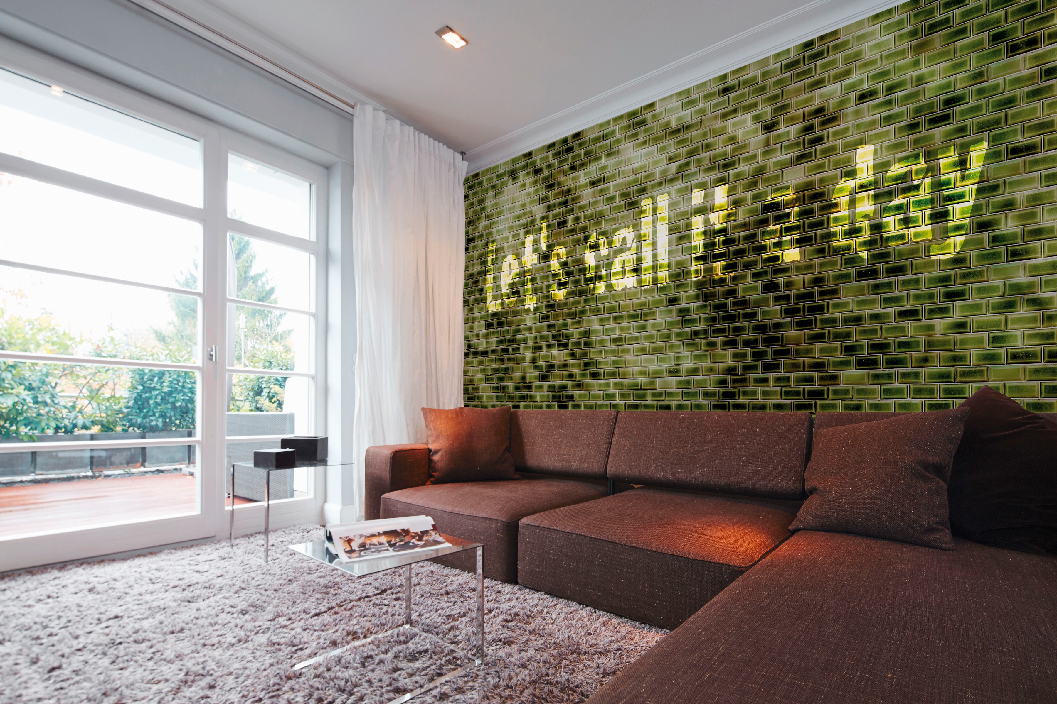 Architects Paper Fototapete »Atelier 47 Black Tiles« Steinoptik   mit Schri günstig online kaufen