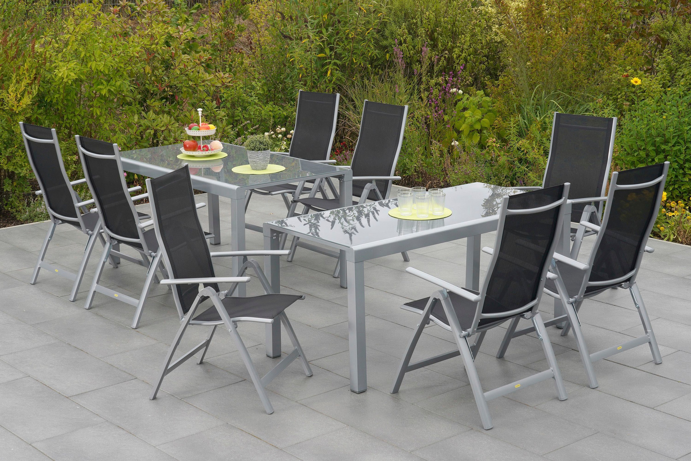 MERXX Garten-Essgruppe »Carrara«, (9 tlg.)