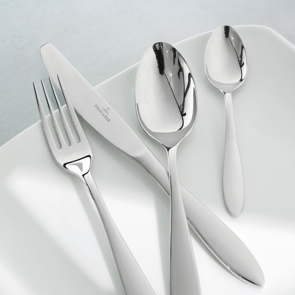 Villeroy & Boch Besteck-Set »Tafelbesteck gebürstet Arthur 24er Set grau« günstig online kaufen