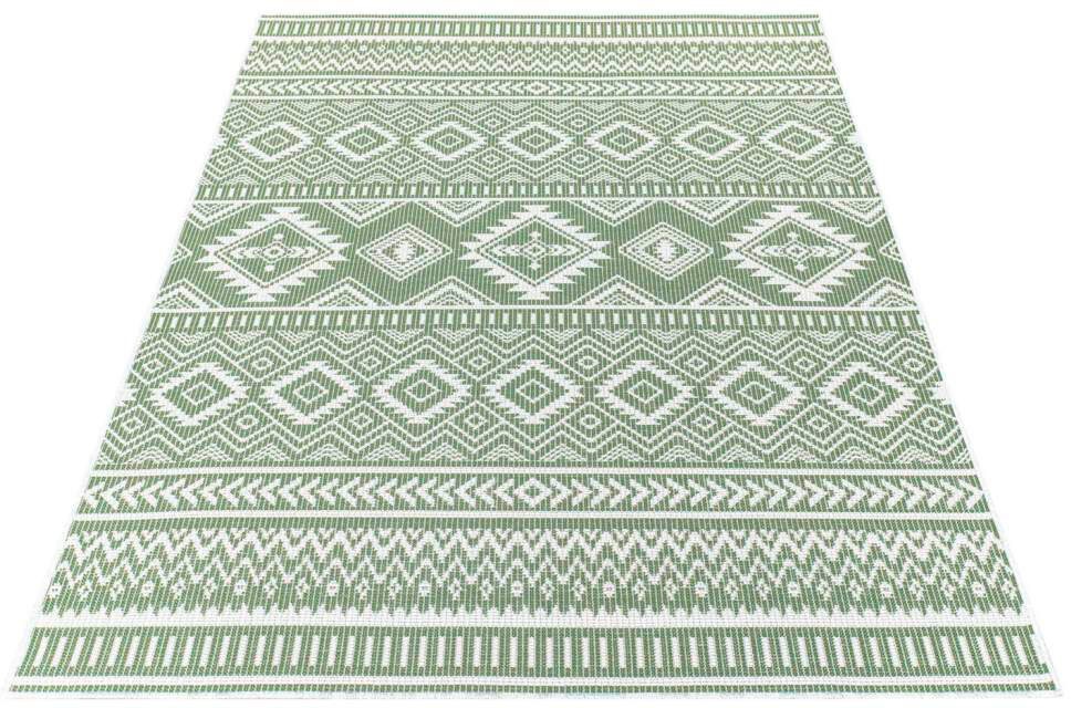 Carpet City Outdoorteppich »PALM 3522« rechteckig 5 mm Höhe Läufer, Wetterf günstig online kaufen