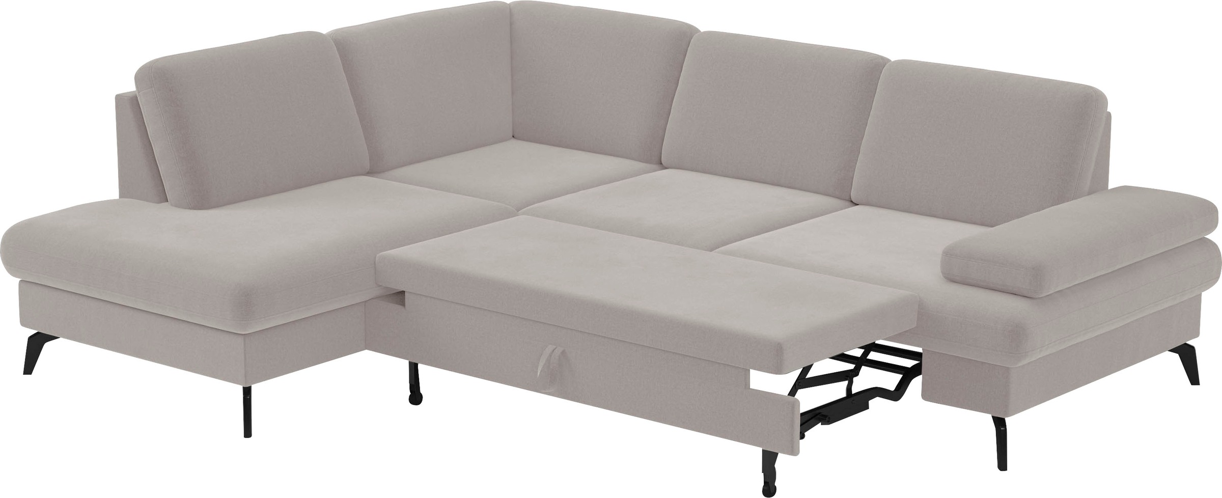 sit&more Ecksofa »Morris L-Form, inkl. Sitztiefenverstellung«, wahlweise mit Armteilverstellung, Bettfunktion & Bettkasten