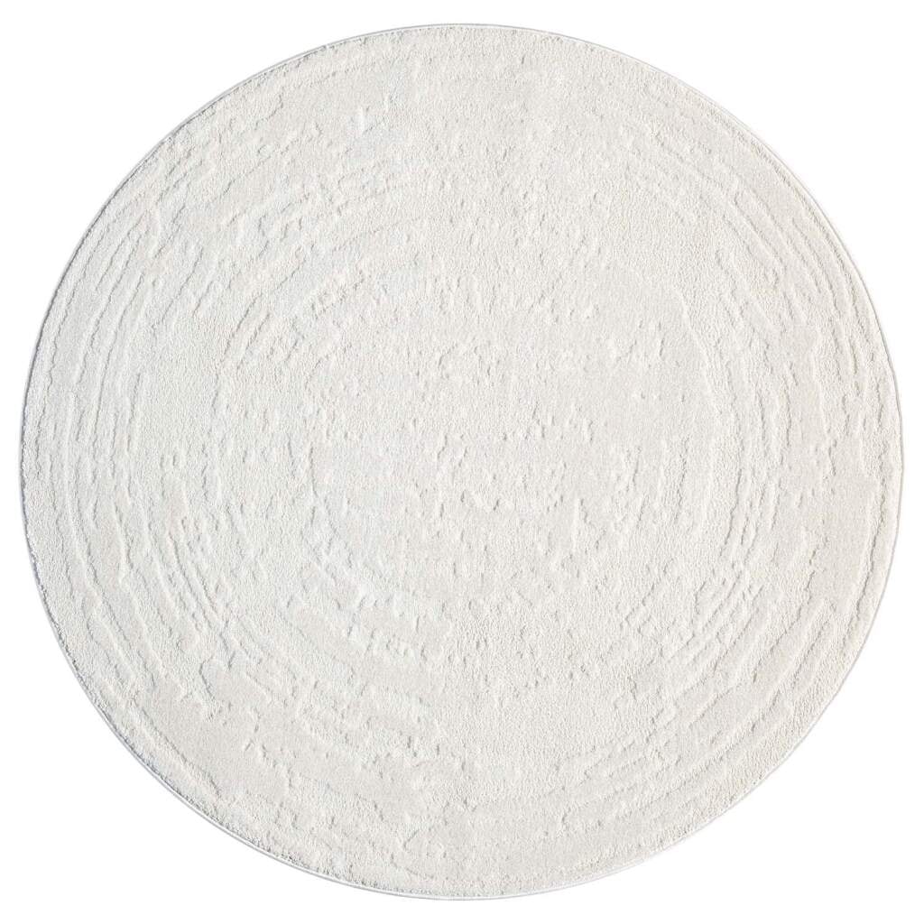 Carpet City Teppich »FLAIR171«, rund, 11 mm Höhe, Kurzflor-Teppich, Skandi-Stil, Wohnzimmer