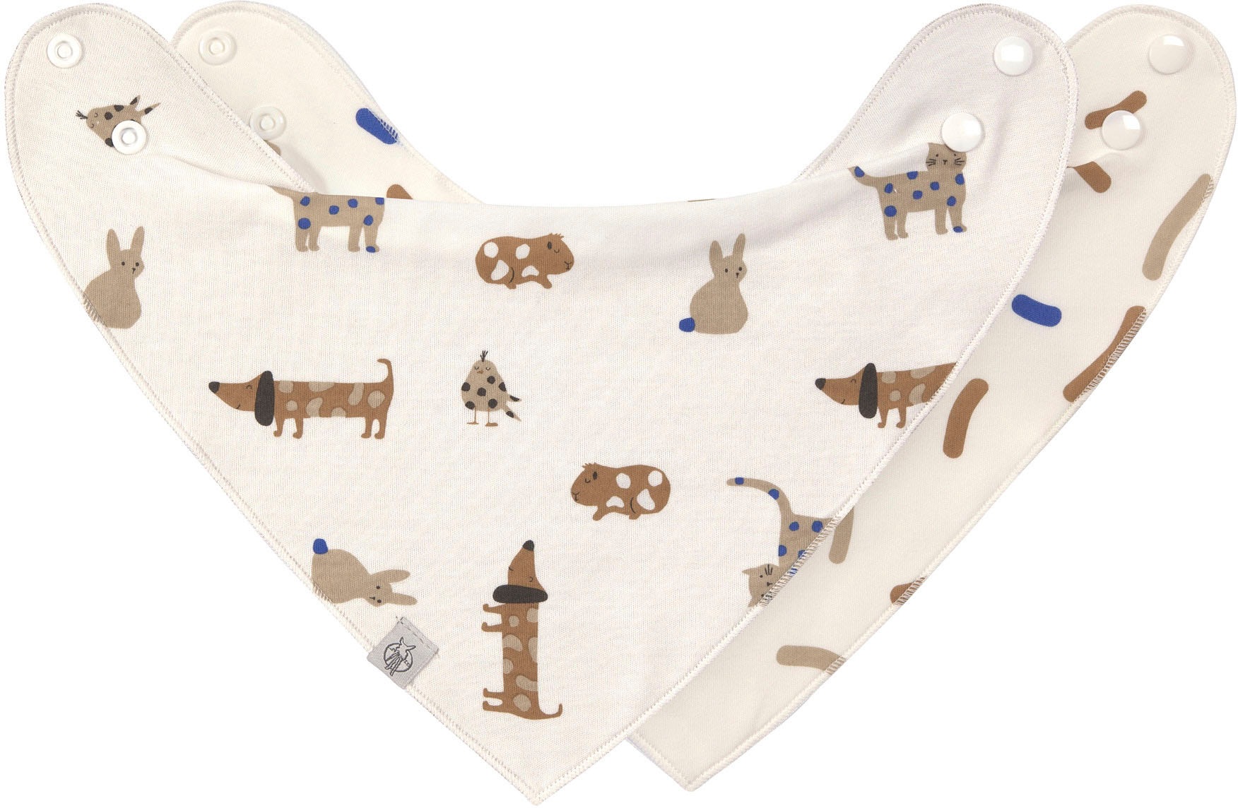 LÄSSIG Dreieckstuch »Little Mateys, Bandana, royal blue«, für Babys; Bio-Baumwolle