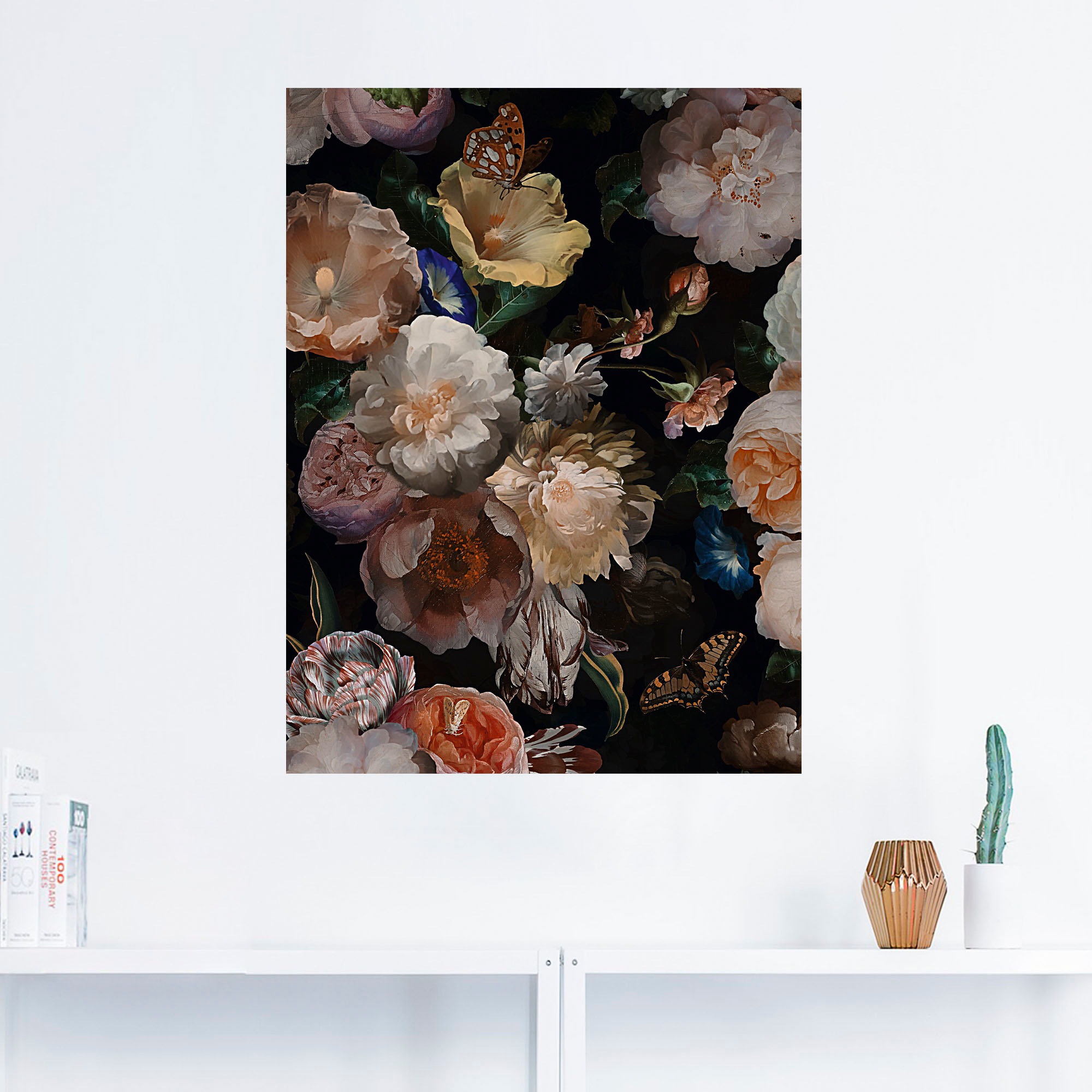 Artland Wandbild »Antike Holländische Blumen«, Blumenbilder, (1 St.), als Alubild, Outdoorbild, Leinwandbild, Poster, Wandaufkleber
