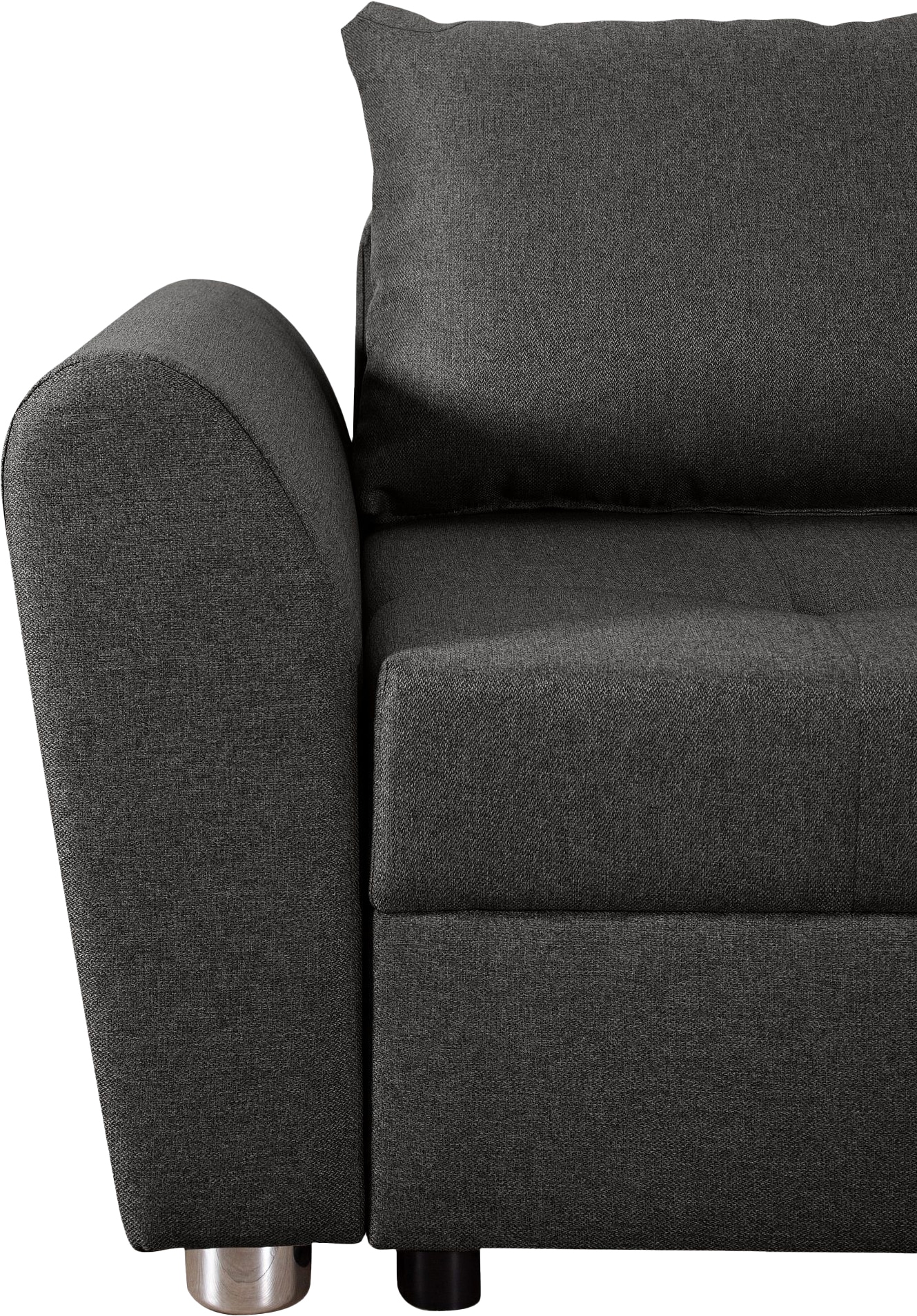 COLLECTION AB Ecksofa »JANA«, Ecksofa,Bettfunktion,Bettkasten,Bonnelfederkern,Rückenkissen