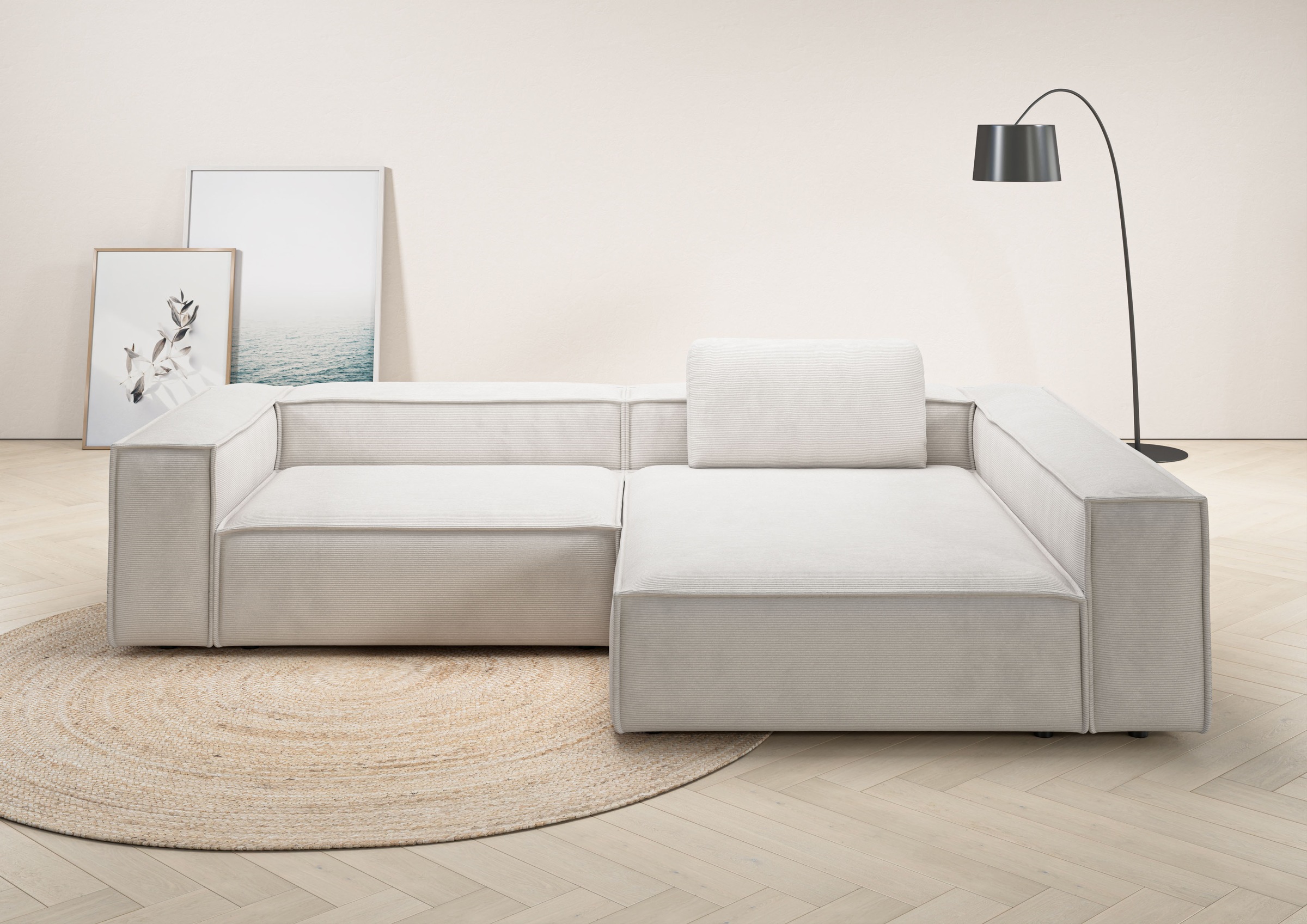 Places of Style Ecksofa »Watertown, moderne XXL L-Form, 306 cm breit«, Komf günstig online kaufen