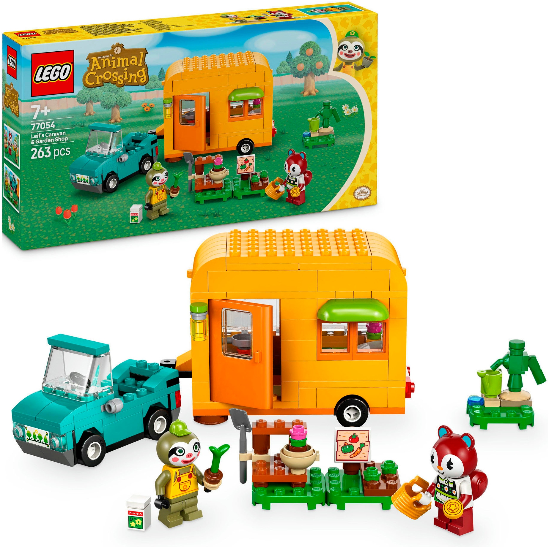 LEGO® Konstruktionsspielsteine »Gerds Wohnwagen & Gärtnerei (77054), LEGO Animal Crossing«,...