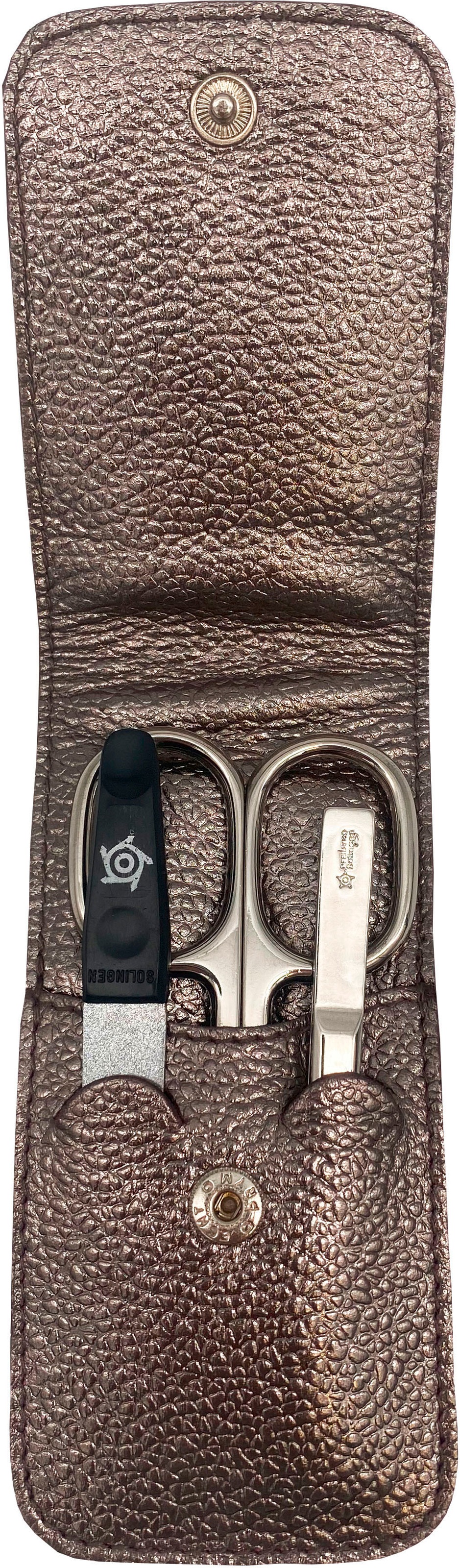 PFEILRING Maniküre-Etui, (3 tlg.), Nappaleder