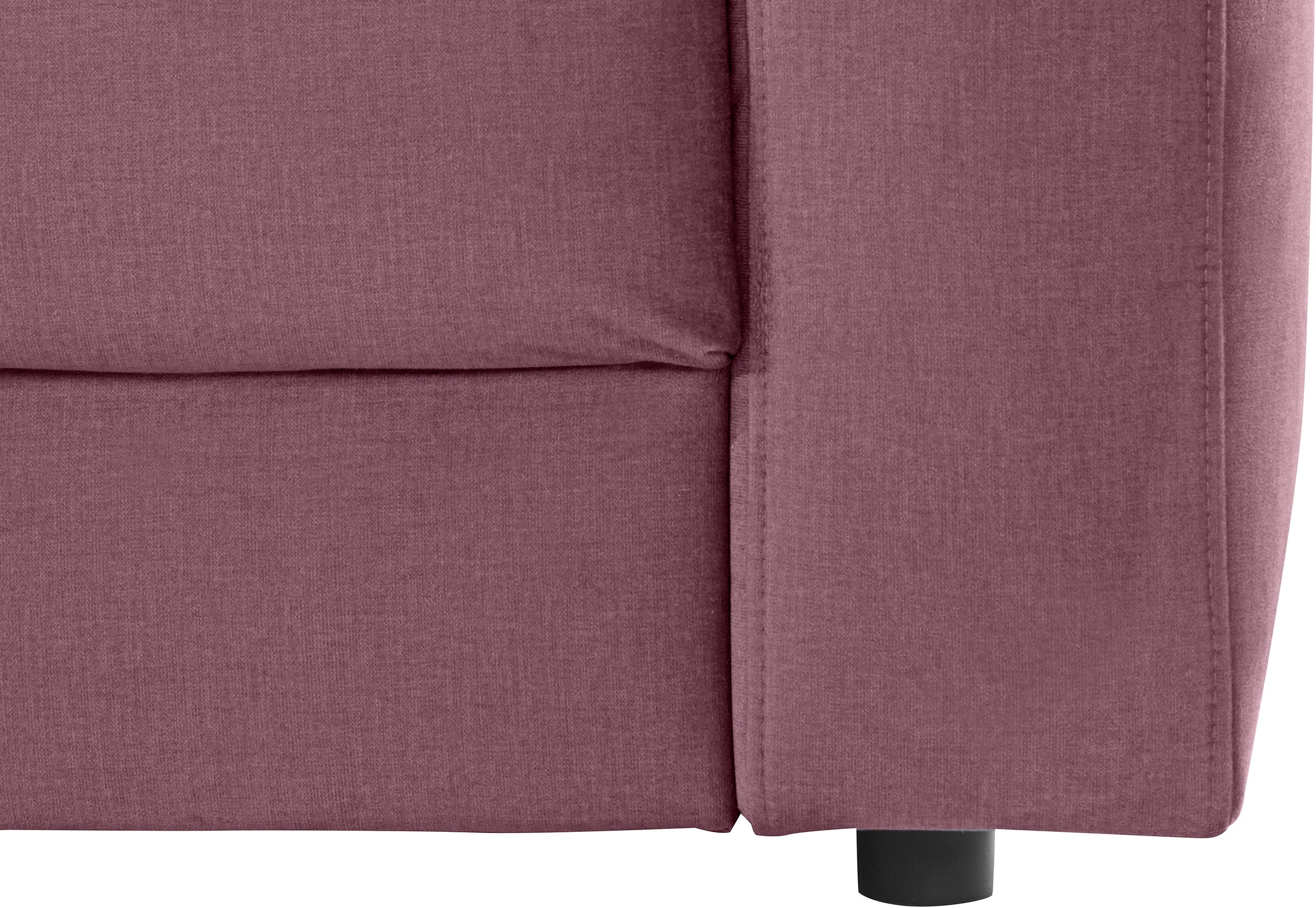 Places of Style Ecksofa »Bloomfield, elegant, viel Platz, Mega Couch, Breite 303cm, L-Form«, extra tiefe Sitzfläche, wahlweise mit Sitztiefenverstellung