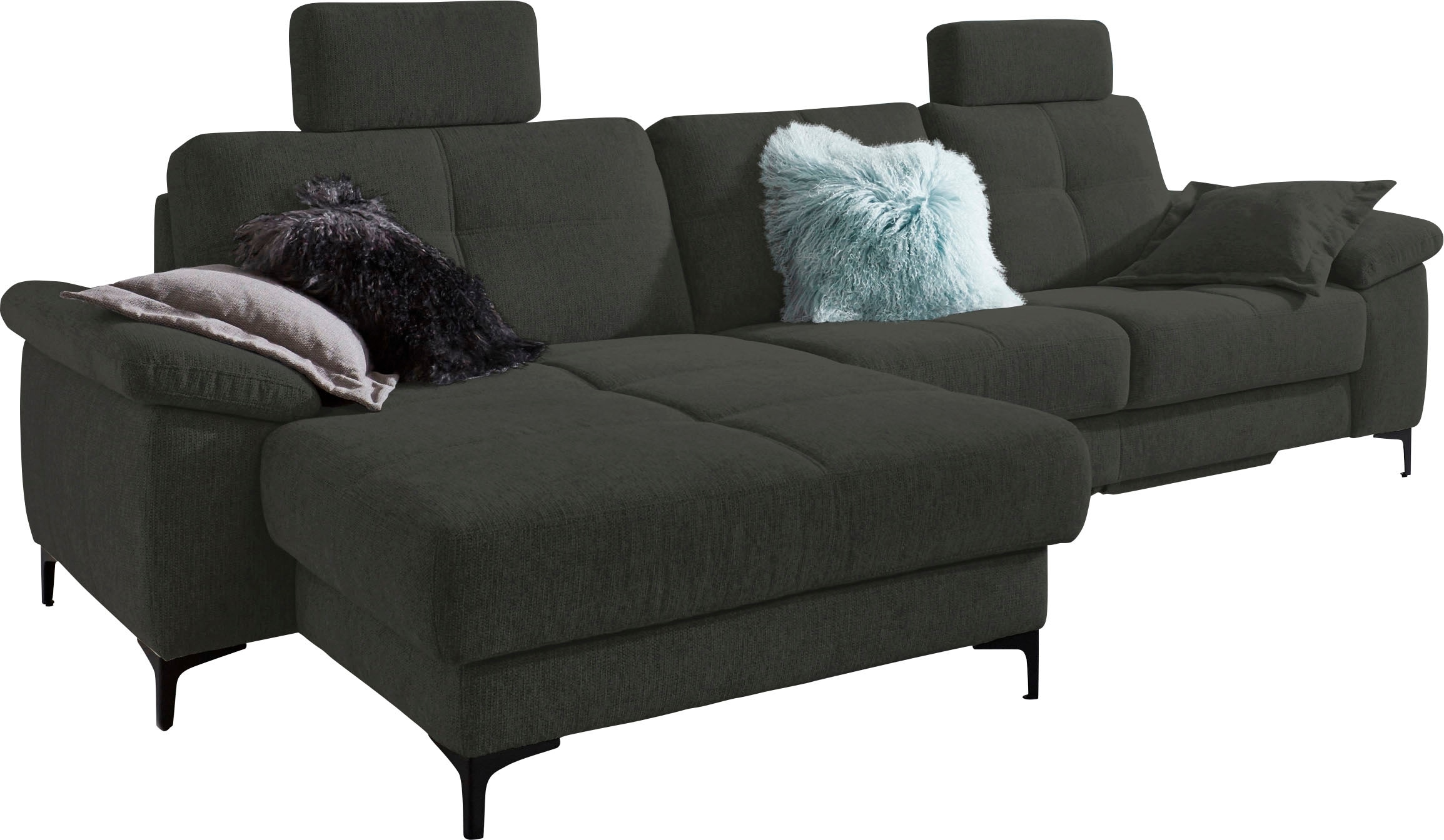3C Carina Ecksofa »Burnaby L-Form«, 2 Kopfstützen, optional mit Schlaf- und günstig online kaufen