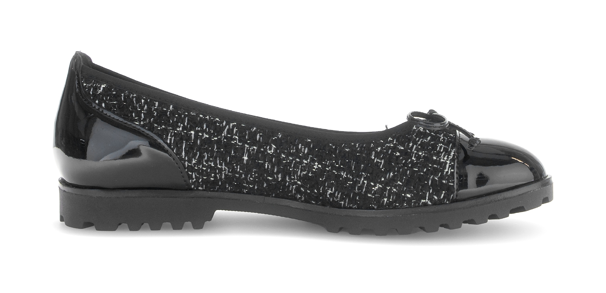 Gabor Ballerina, Blockabsatz, Schlupfschuh, Businessschuh mit süßer Zierschleife