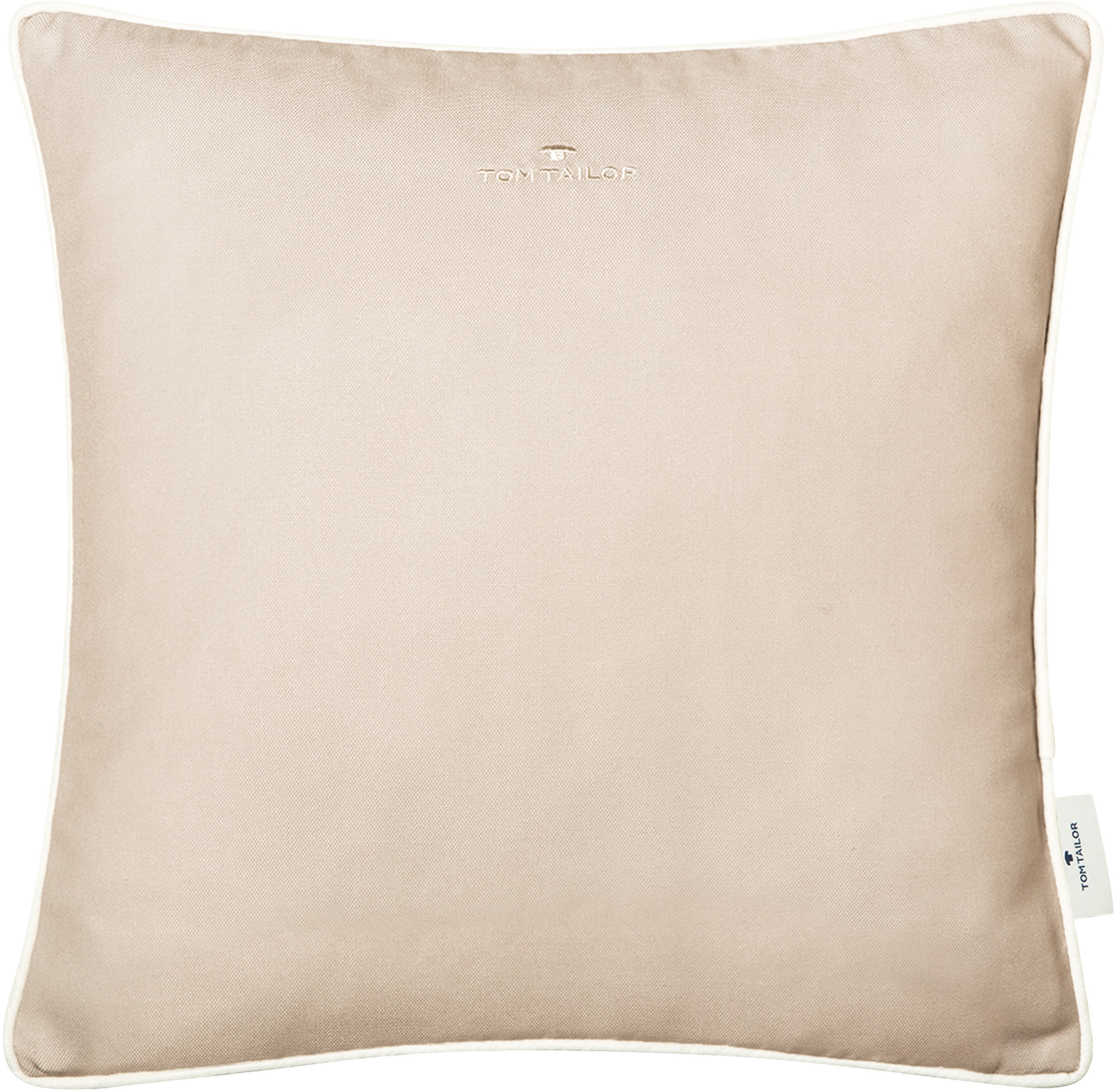 TOM TAILOR HOME Dekokissen »Dove Signature«, mit Paspel, Kissenhülle ohne F günstig online kaufen