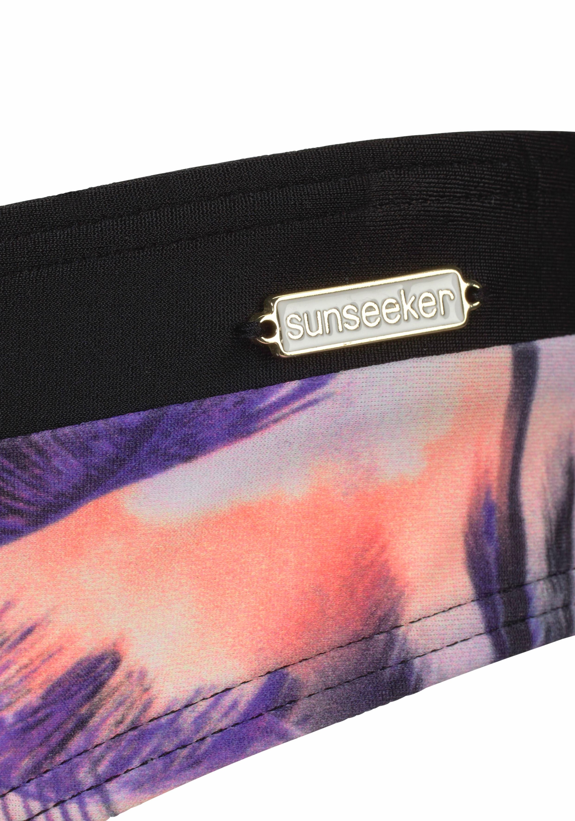 2. Bild von Sunseeker Bustier-Bikini, mit Palmendruck