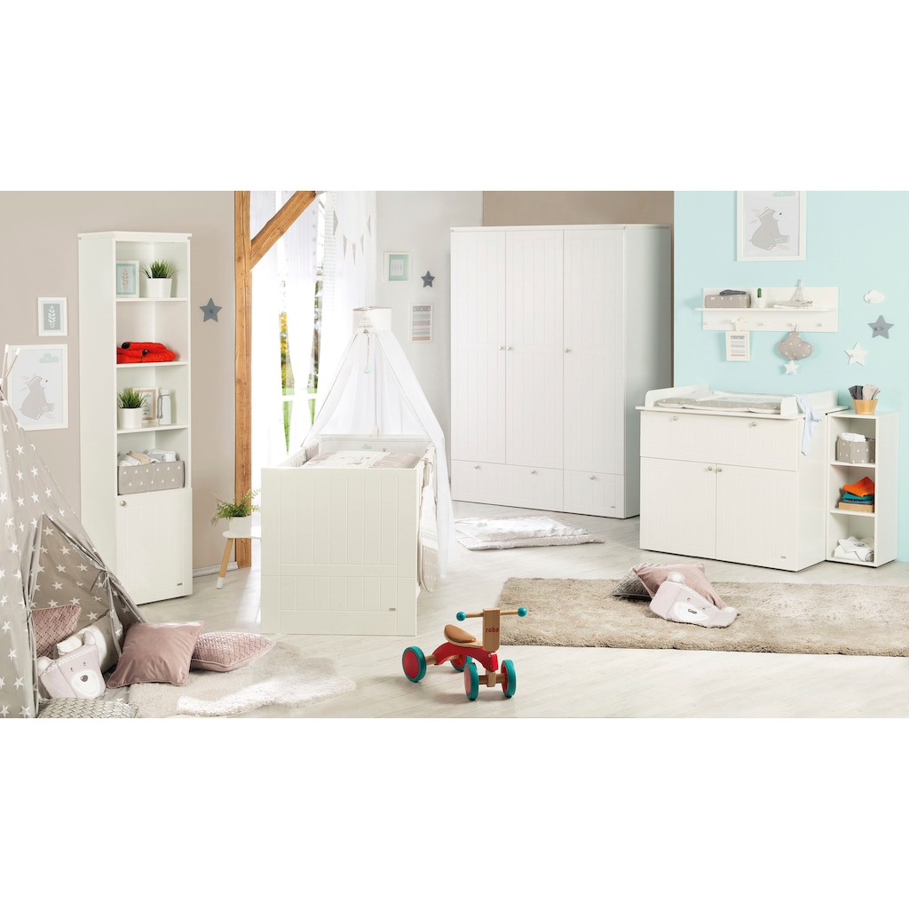 roba® Babyzimmer-Komplettset »Mia«, (Set, 3 St., Kinderbett, Schrank, Wickelkommode)