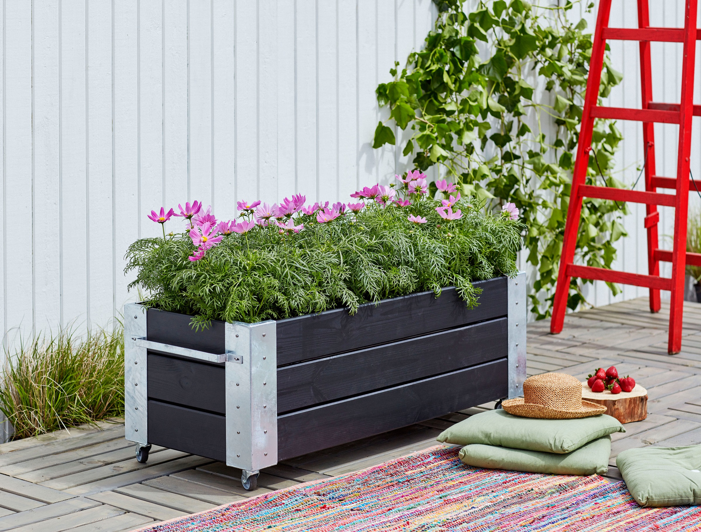 PLUS Blumenkasten »Cubic«, BxTxH: 50x120x45 cm