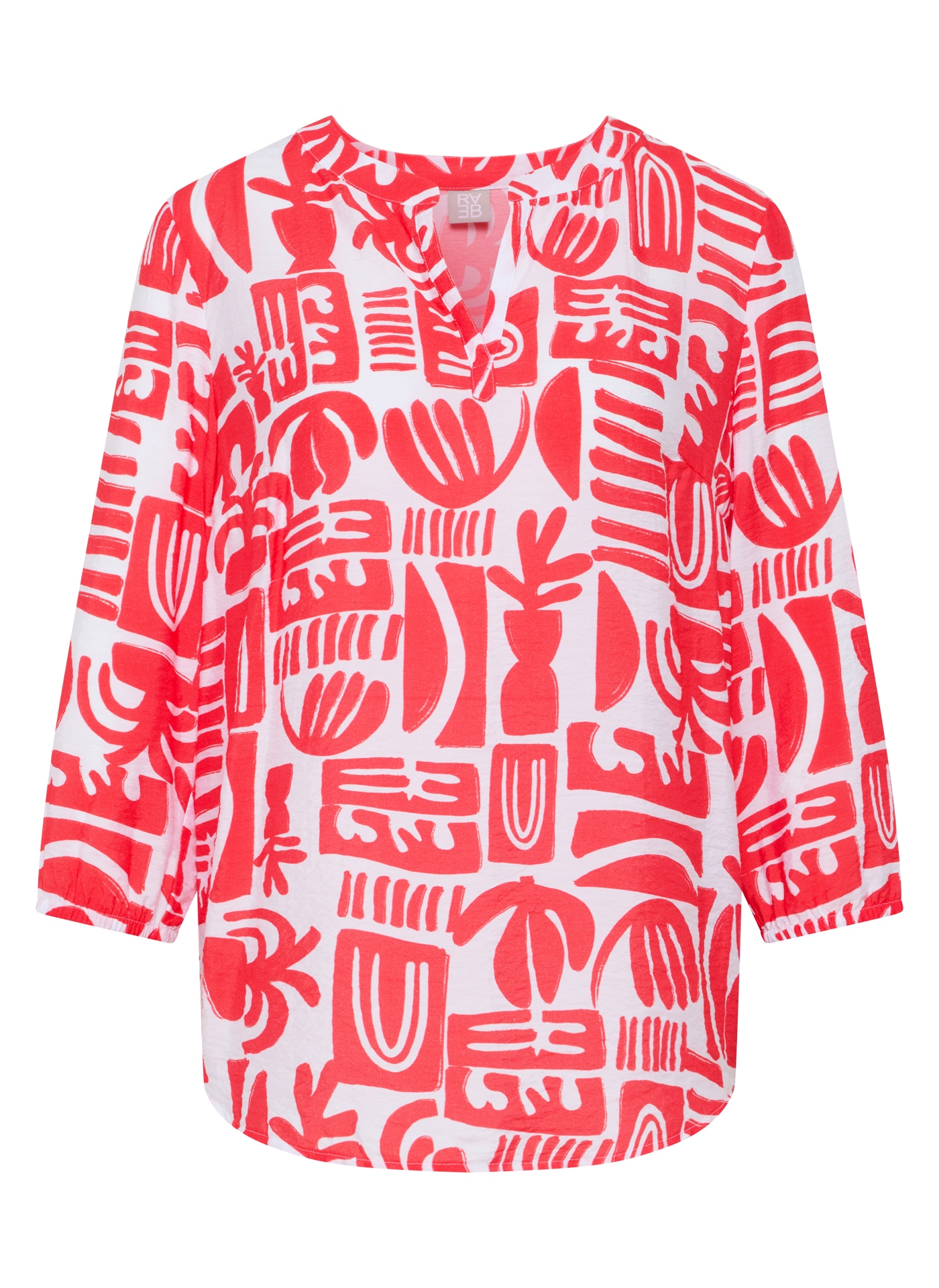 Rabe Klassische Bluse mit All-Over Print