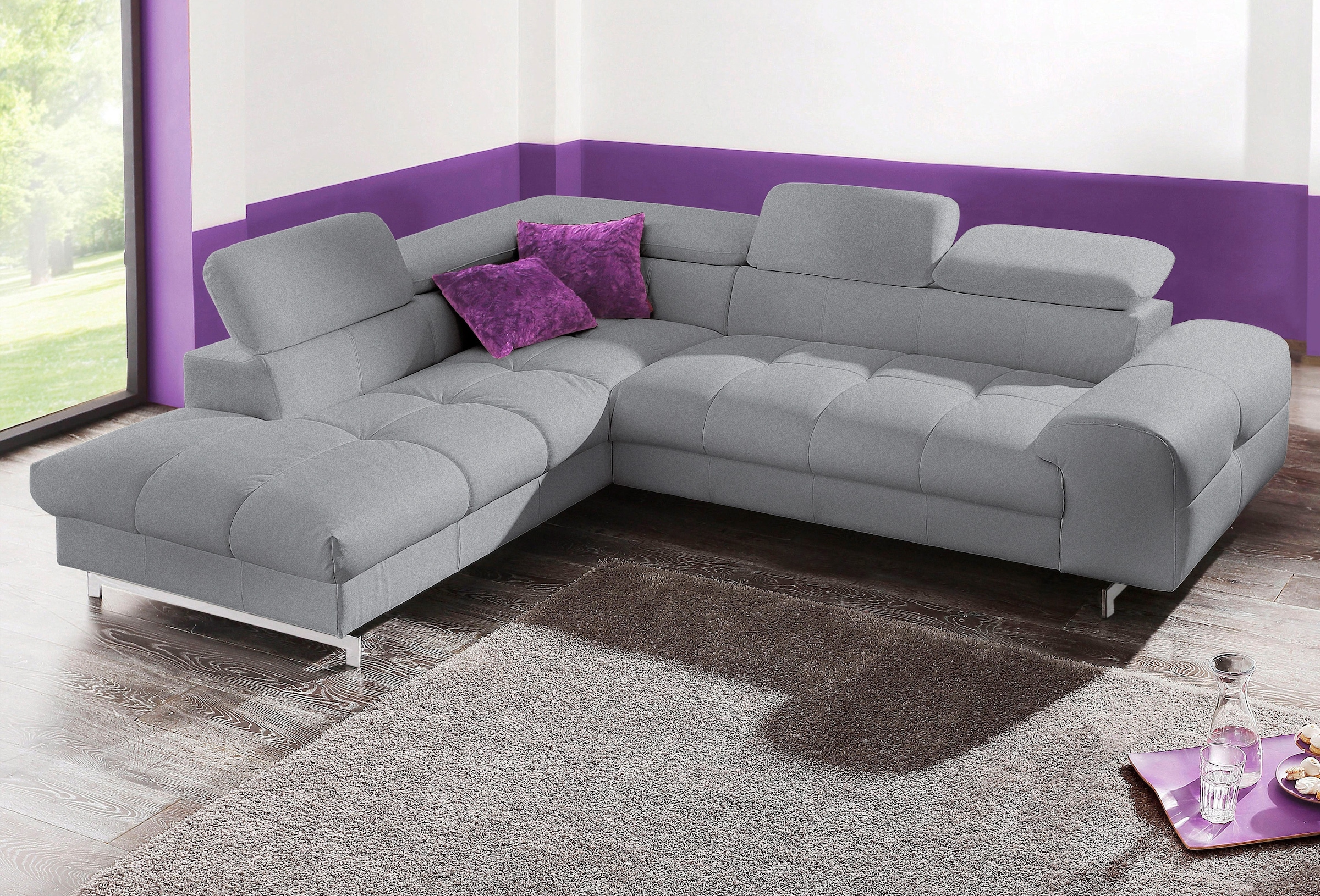 COTTA Polstergarnitur »Chef L-Form«, (Set), Set bestehend aus: Ecksofa mit günstig online kaufen